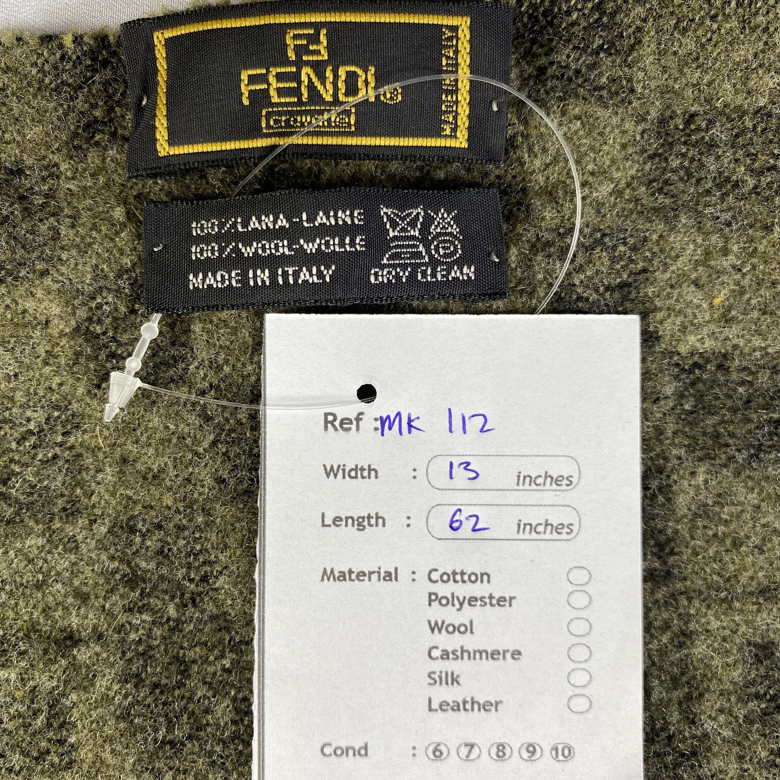 Fendi Fendi Scarf Neck Wrap Wool Muffler Size ONE SIZE - 5 Thumbnail