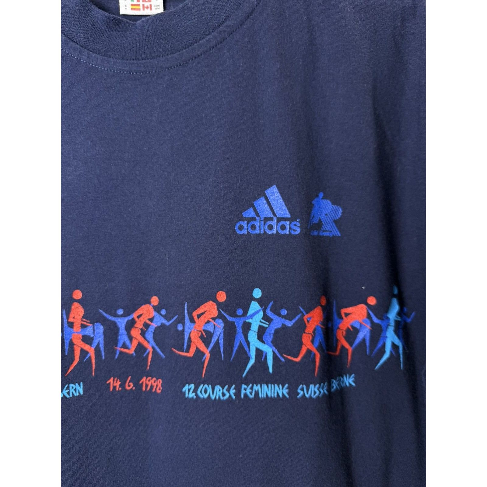 Adidas 💥Rare! Vintage 1998 Adidas Marathon T Shirt Retro Size US M / EU 48-50 / 2 - 4 Thumbnail