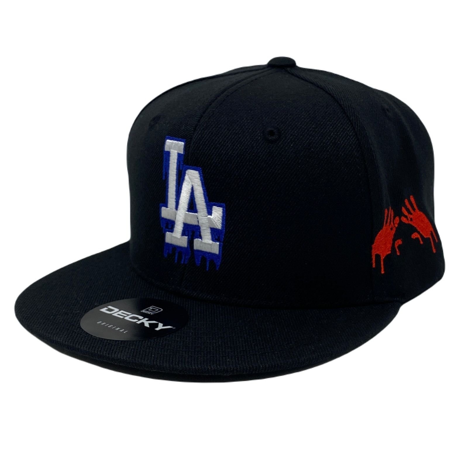 Other Los Angeles LA Drip (Wht/Bl/Red) Bloody Hands Snapback Hat Size ONE SIZE - 3 Thumbnail