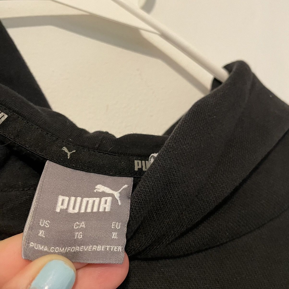 Puma Puma Worldwide Black Fleece Pullover Hoodie Size US XL / EU 56 / 4 - 3 Thumbnail