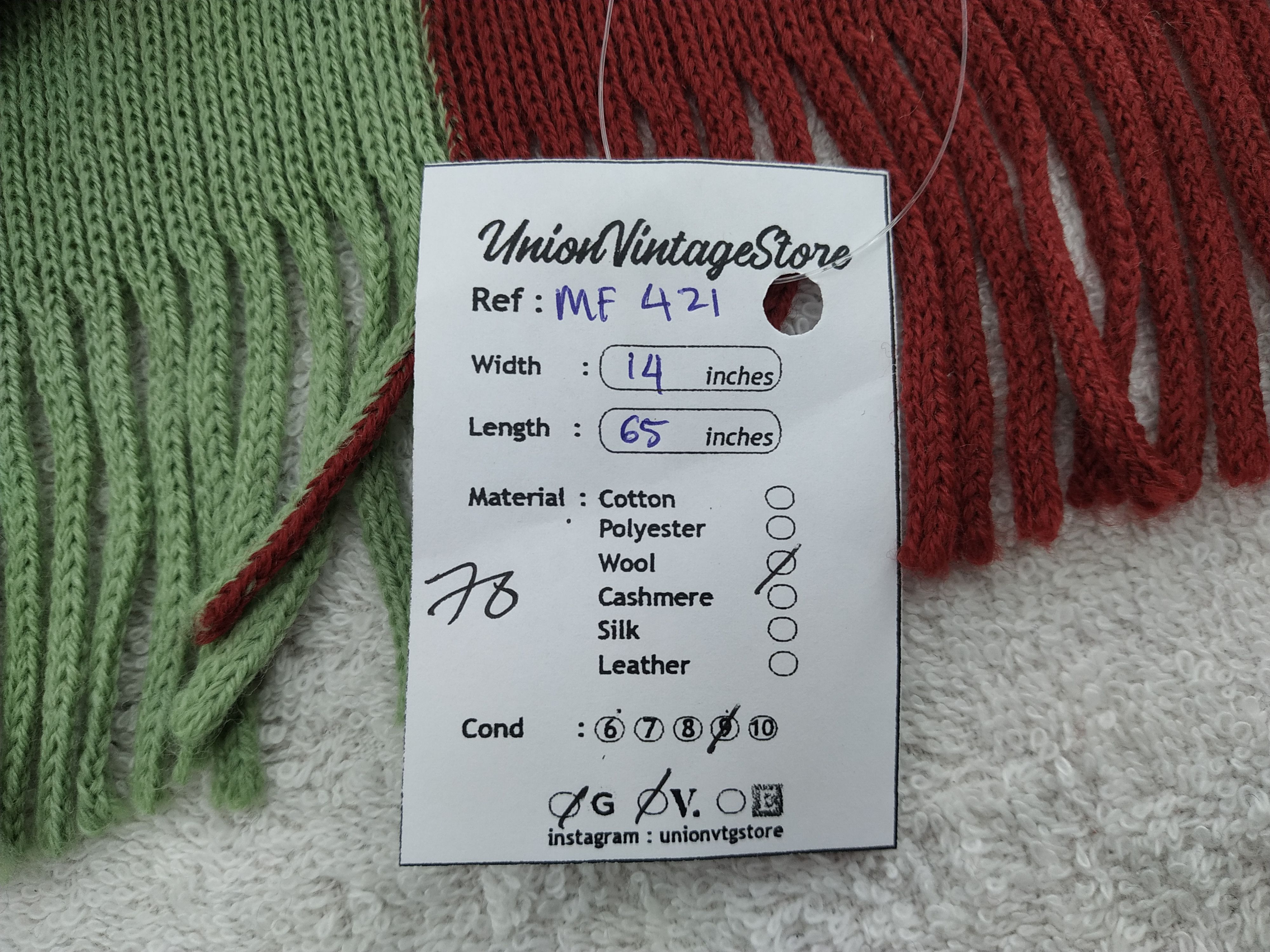 Paul Smith Vintage Paul Smith Scarf/Muffler/Neckwear MF421 Size ONE SIZE - 7 Thumbnail