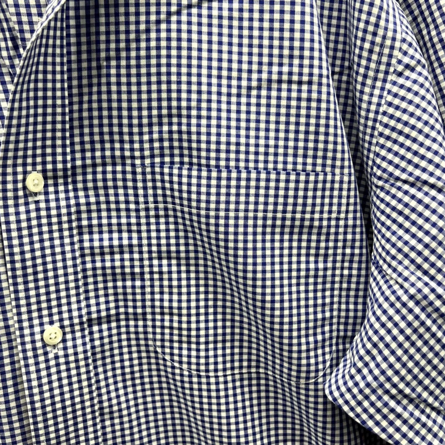 Brooks Brothers Brooks Brothers 346 Shirt Men 17.5 34/35 Blue Gingham Button-Up Casual Preppy Shirts Mens Regular Button-Down Long Sleeve" Size US XXL / EU 58 / 5 - 4 Thumbnail