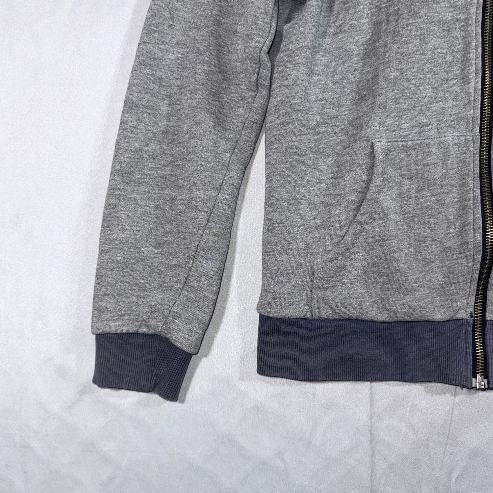 Marine Layer VINTAGE Marine Layer Hoodie Women’s S Gray Full Zip Striped Terry Lined Sweatshirt Size S / US 4 / IT 40 - 5 Thumbnail