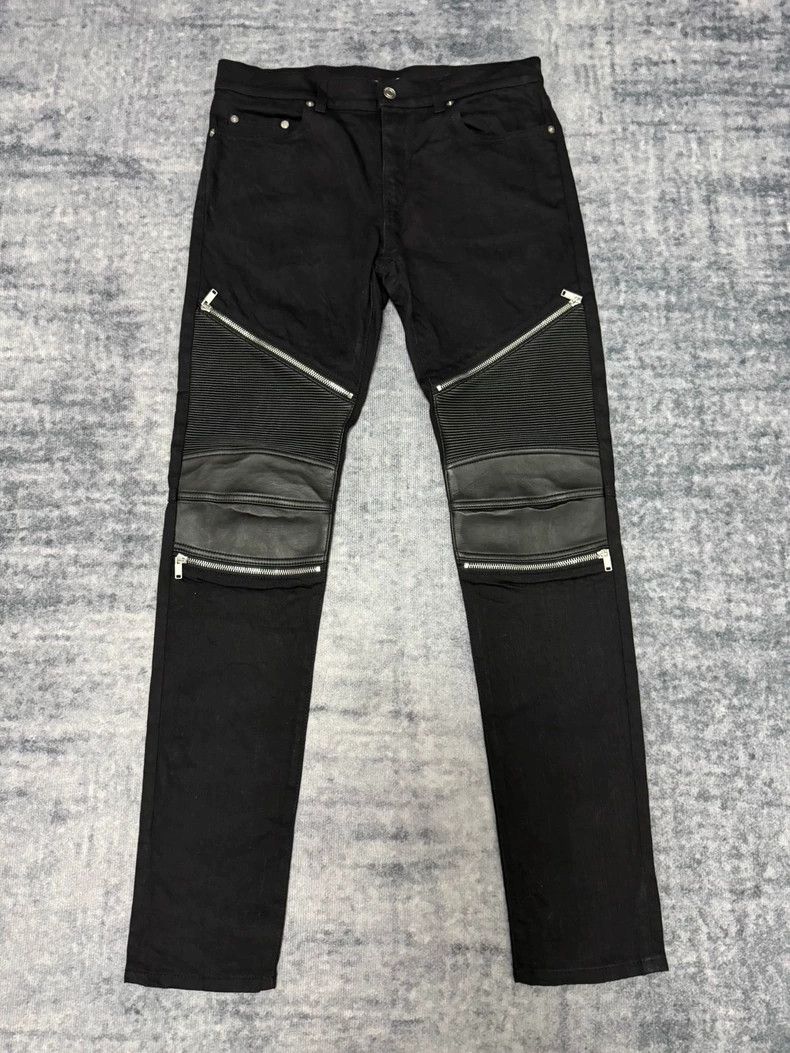 Yves Saint Laurent saint laurent 16fw multi-zip biker patchwork