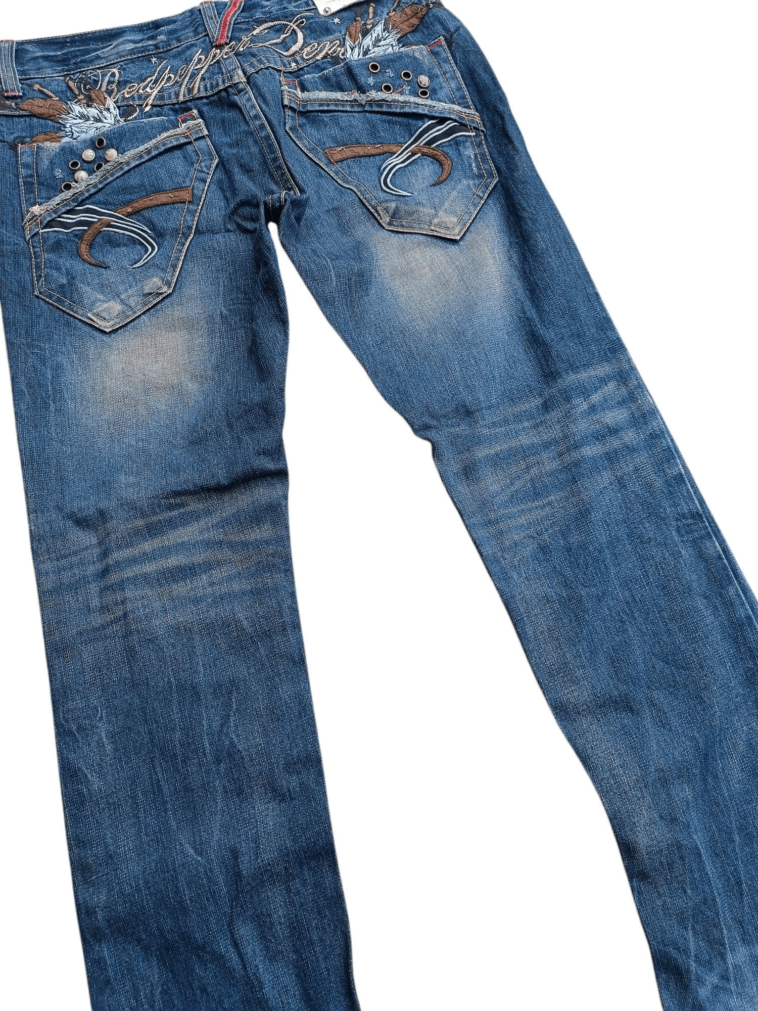 Japanese Brand 🔥RARE🔥 Redpepper Seditionaries Faded Jeans Size US 34 / EU 50 - 3 Thumbnail