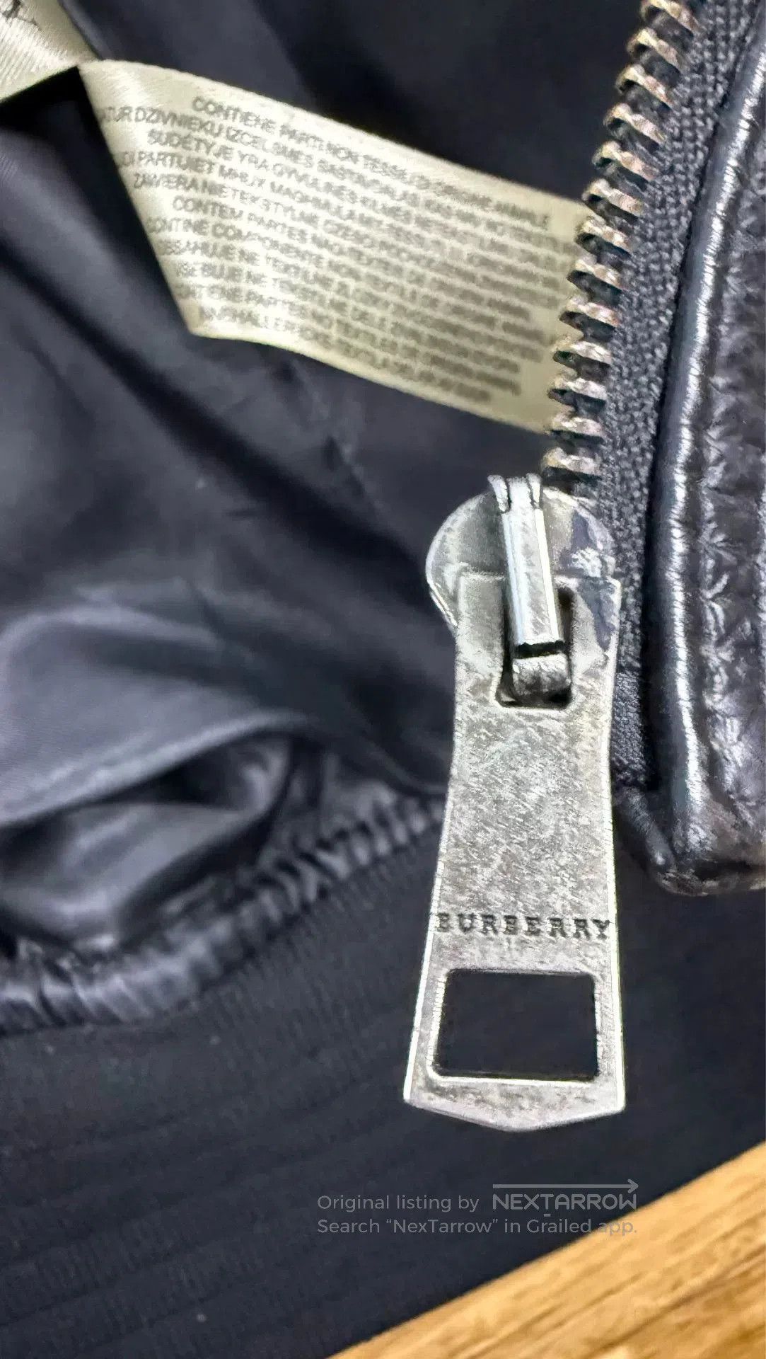 Burberry Burberry Men's Black Leather Flight Jacket. Size US S / EU 44-46 / 1 - 7 Thumbnail