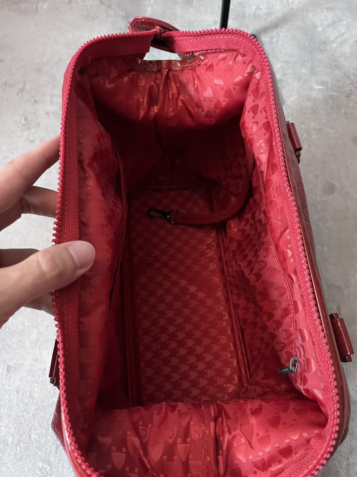 Longchamp Longchamp Handbag red patent leather rare Size ONE SIZE - 9 Thumbnail
