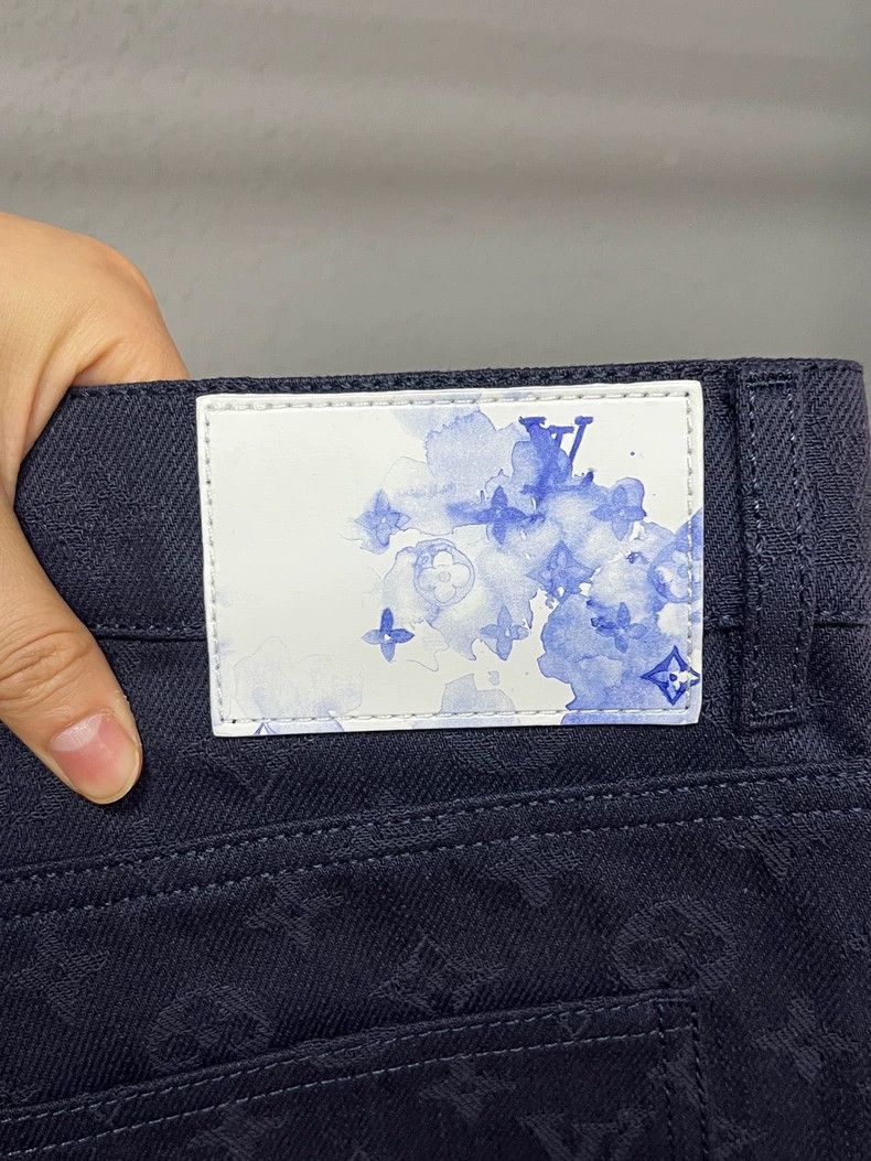 Louis Vuitton Louis Vuitton Louis Vuitton Dark Pattern Denim Pants Size Size US 36 / EU 52 - 4 Thumbnail