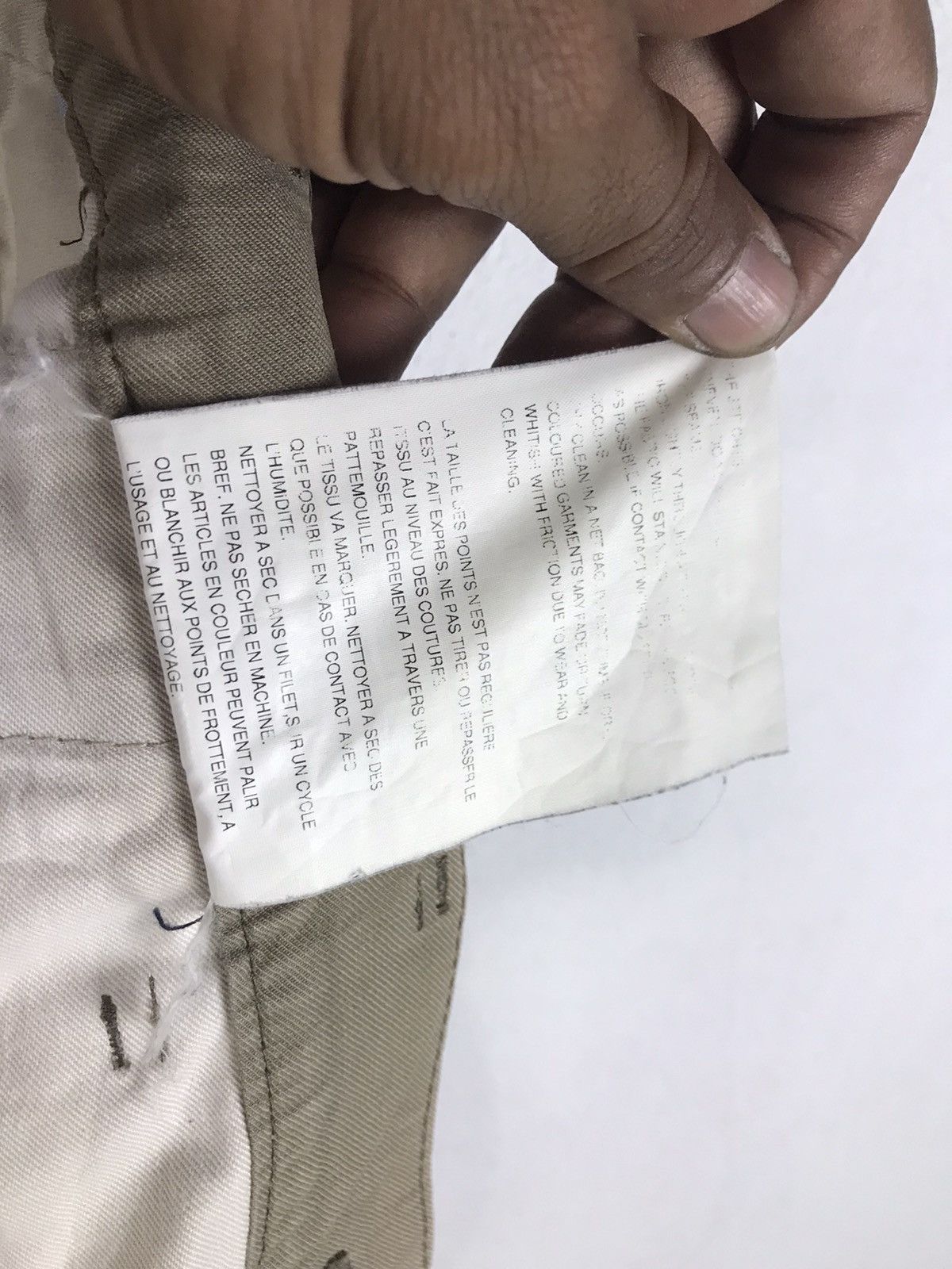 Comme des Garcons Homme AD2005 Comme des Garçons Homme Olive Patina Workwear Trouser Size US 33 - 20 Thumbnail