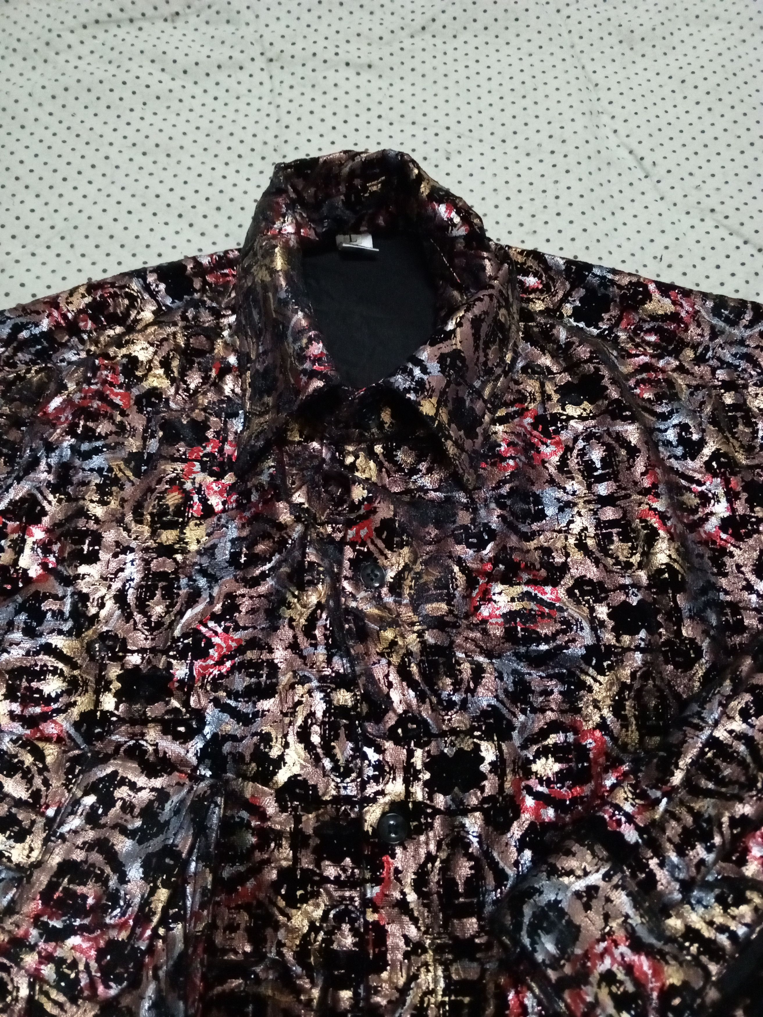 Japanese Brand JAPANBRANDS overprinting button long sleeve Size US L / EU 52-54 / 3 - 4 Thumbnail