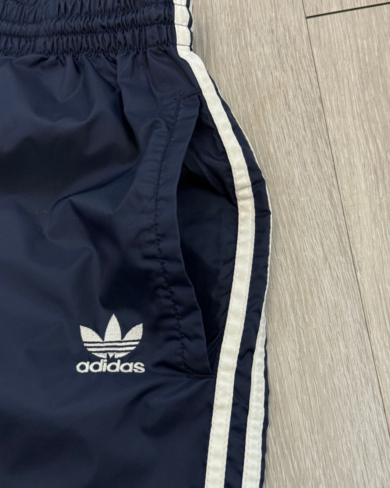 Adidas Vintage Adidas Trefoil Navy Blue Jogger Track Pants - Large Size US 28 / EU 44 - 5 Thumbnail