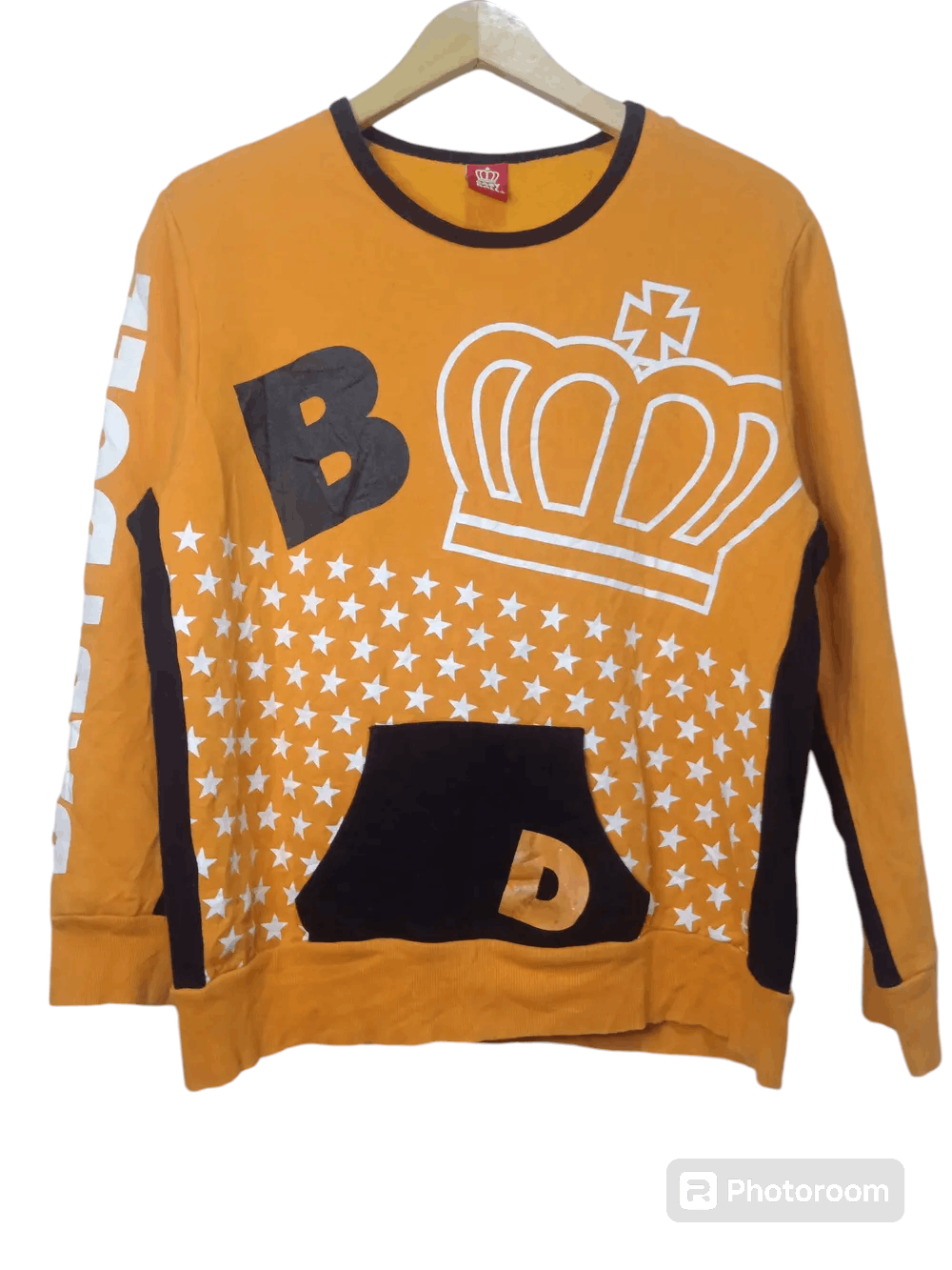 Japanese Brand 🇯🇵 Baby Doll Japanese Gothic Poem Orange Black Sweatshirt Size L / US 10 / IT 46 - 4 Thumbnail