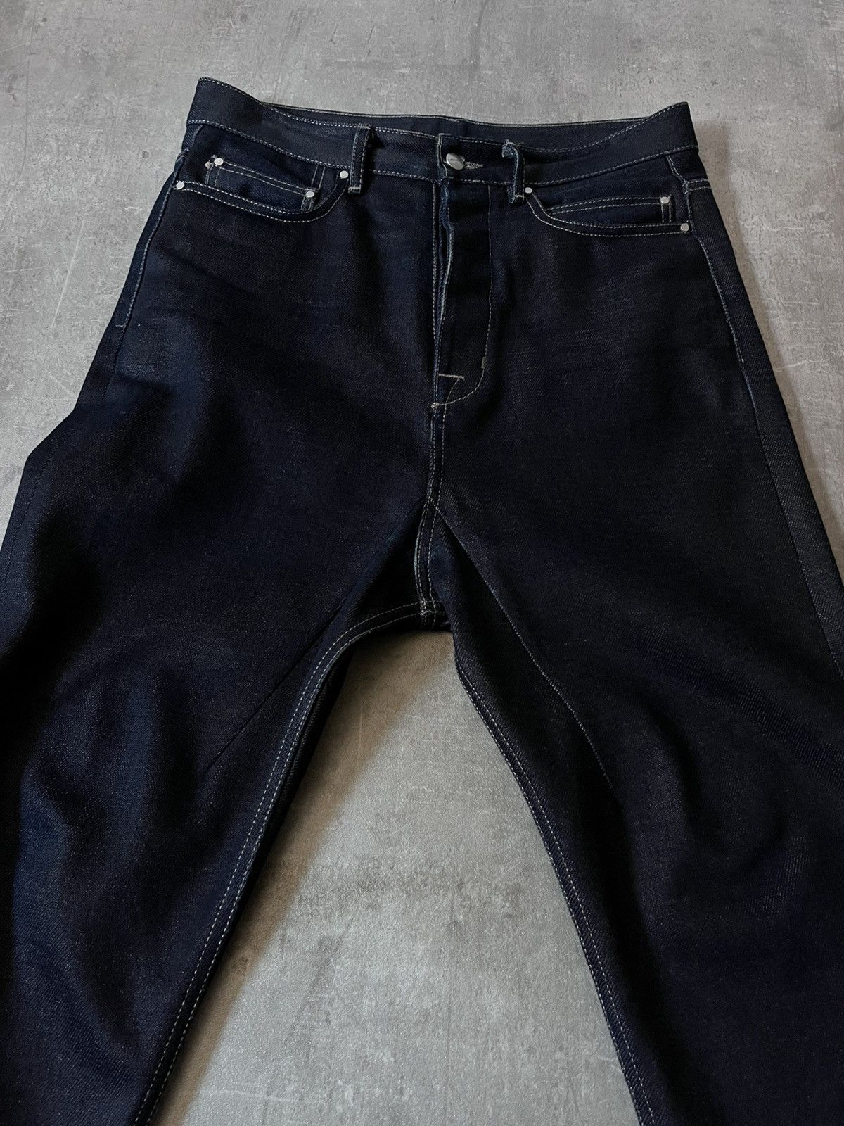 Rick Owens Rick Owens F/W 18 Sisyphus selvedge denim jeans navy Size US 31 - 4 Thumbnail