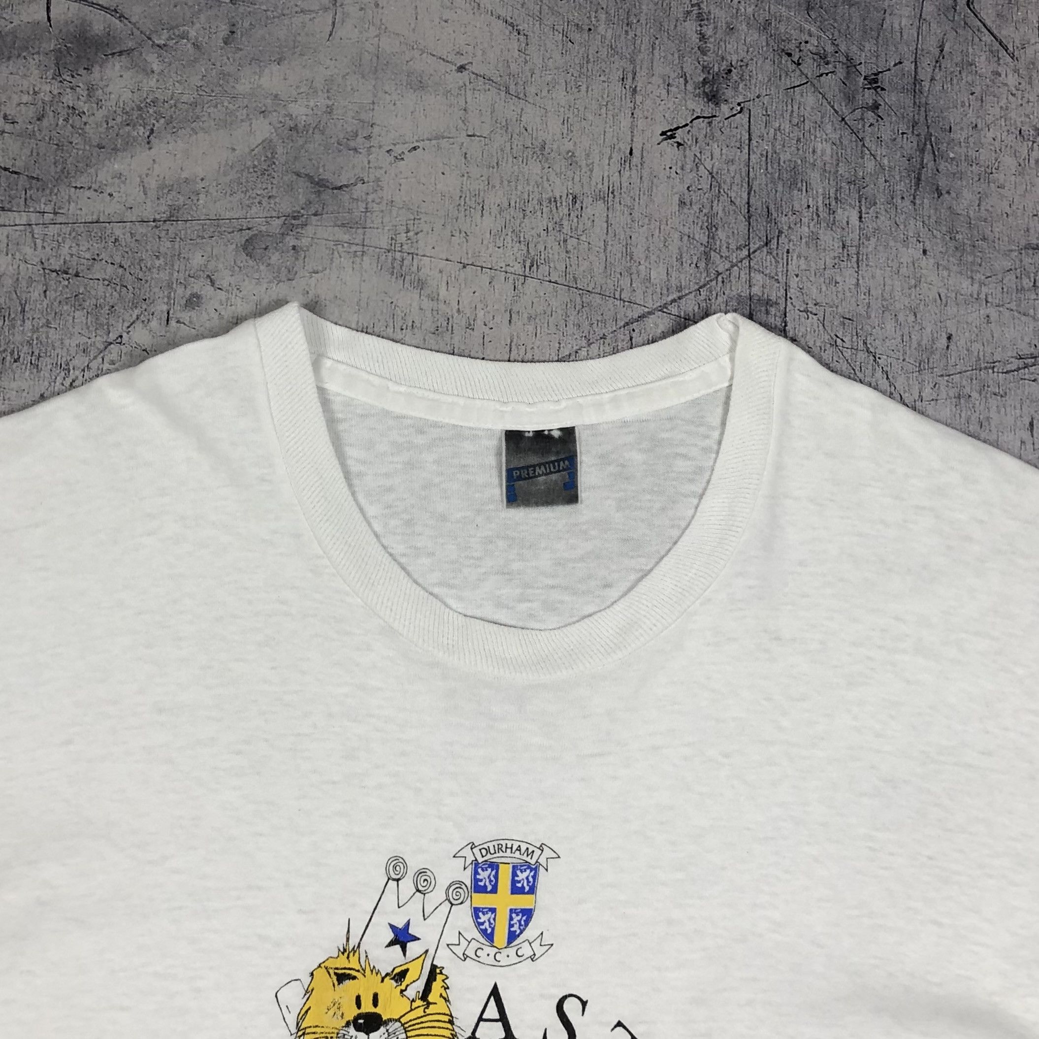 Vintage 90s England Newcastle Durham Single Stitch Tee Size US XL / EU 56 / 4 - 5 Thumbnail