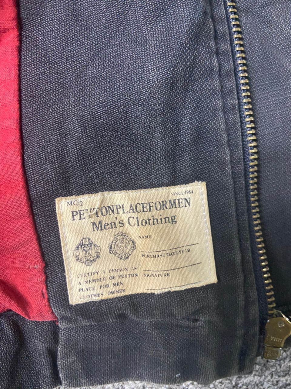 PPFM Vintage PPFM x PEYTON PLACE Men’s Jacket (135) Size US S / EU 44-46 / 1 - 13 Thumbnail