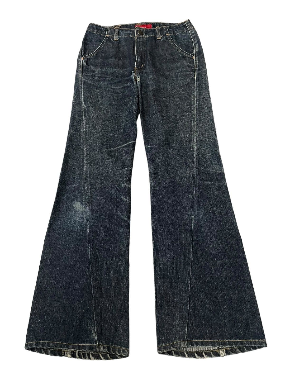Edwin Vintage Edwin E Function Fade Wash Twisted Style Flare Jeans Size US 29 - 1 Thumbnail