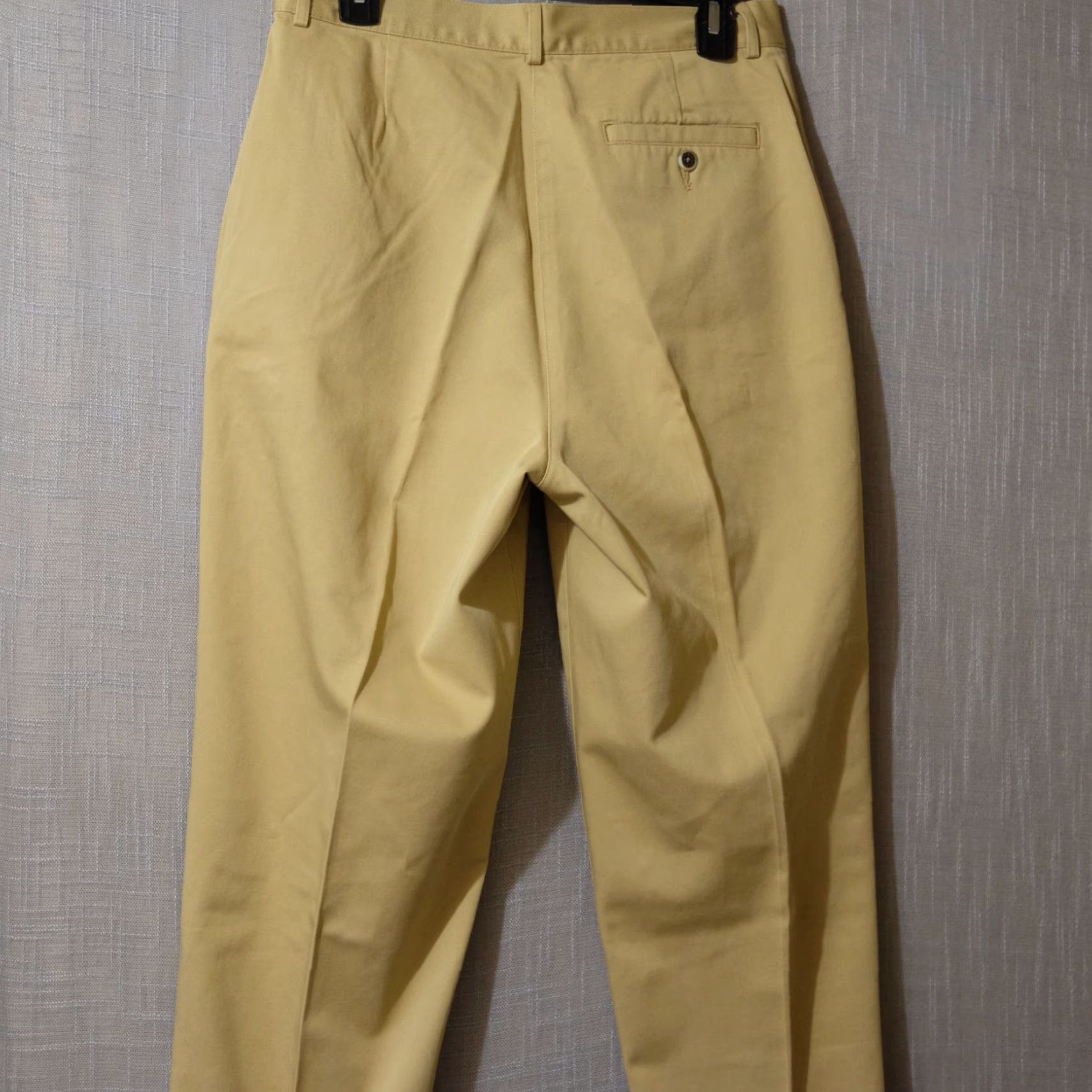 Vintage EUC Vtg 90s LL Bean Pants Khaki Tan 100% Cotton Chino Womens 12 Retro Classic Bohemian 90s Western Tan Size 34" / US 12 / IT 48 - 6 Thumbnail