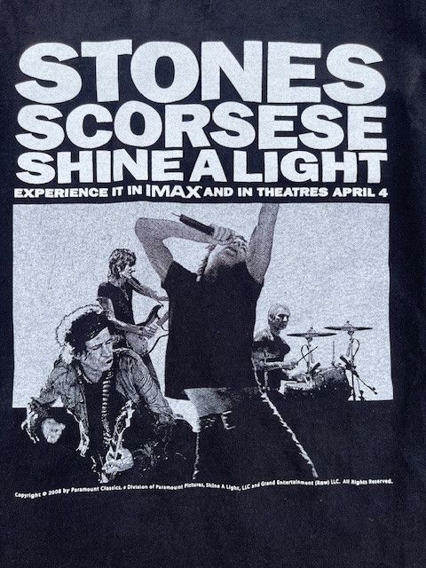 Band Tees × The Rolling Stones × Vintage 2008 Rolling Stones x Scorsese Fender Rock Band Concert Tour Size US XL / EU 56 / 4 - 4 Thumbnail