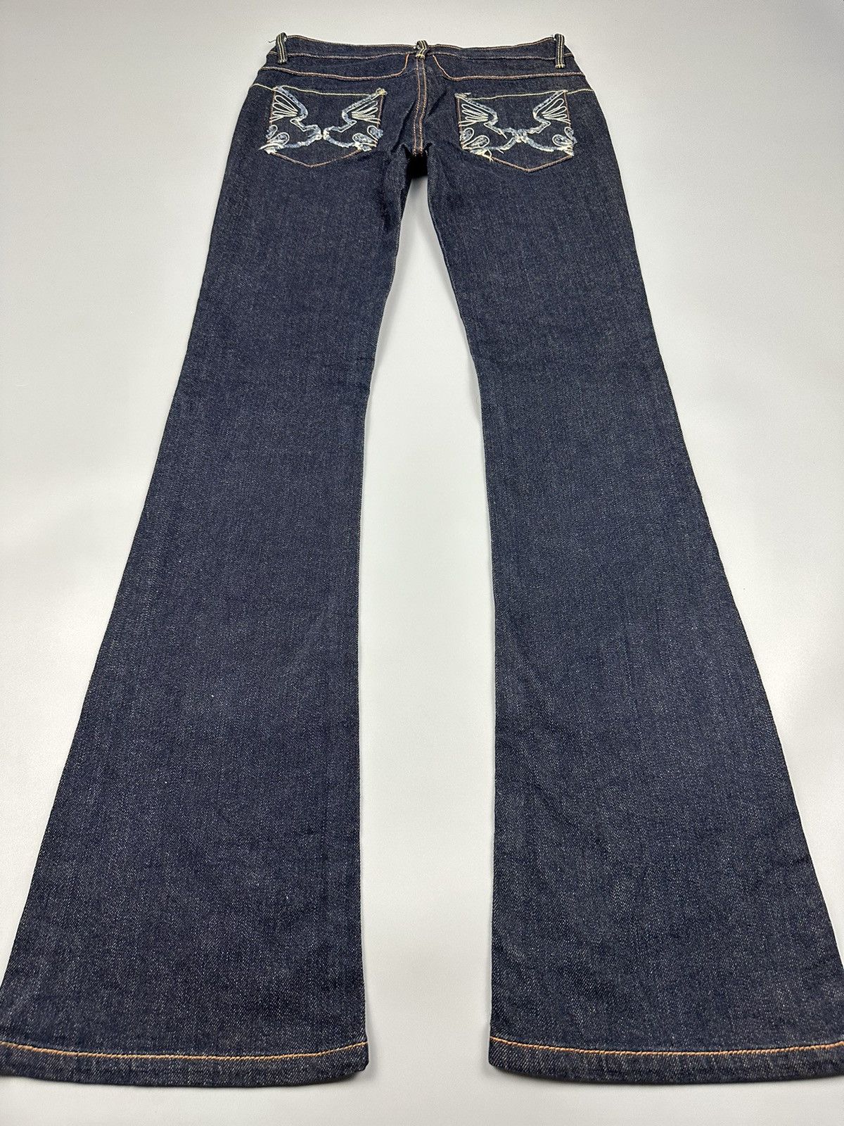 If Six Was Nine × Le Grande Bleu (L.G.B.) 🔥Flared Sick🔥 Et Boice Embroidery Flared Denim Size US 28 / EU 44 - 4 Thumbnail