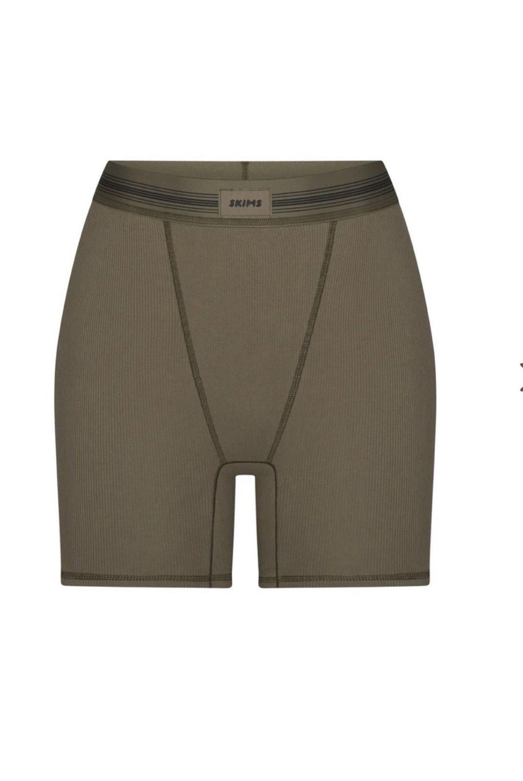 Kim Kardashian Skims Cotton rib Boxers Army Size 36" / US 14 / IT 50 - 1 Thumbnail