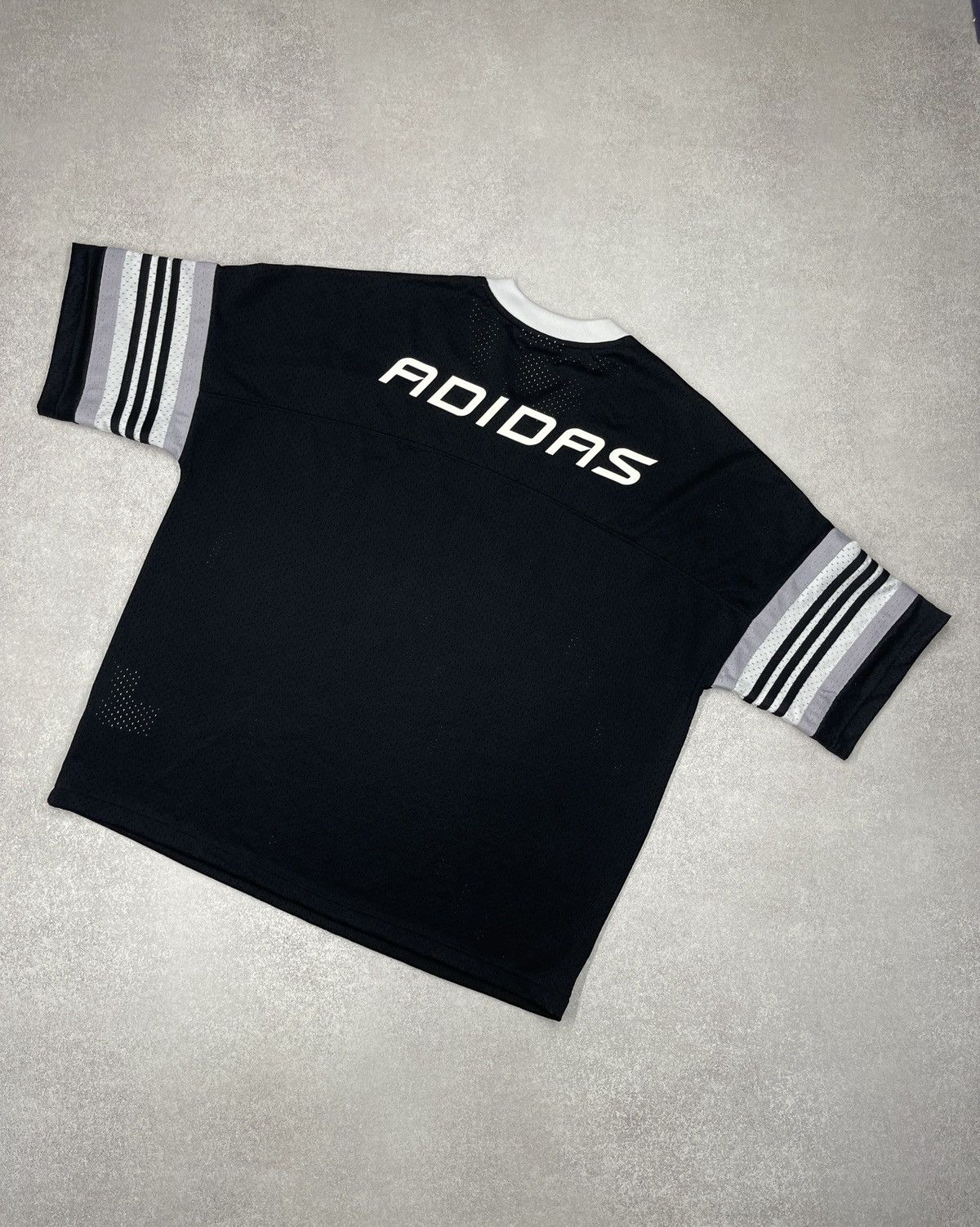 Adidas Mens Adidas Sports Jersey Black Double Big Logo Size US L / EU 52-54 / 3 - 6 Thumbnail