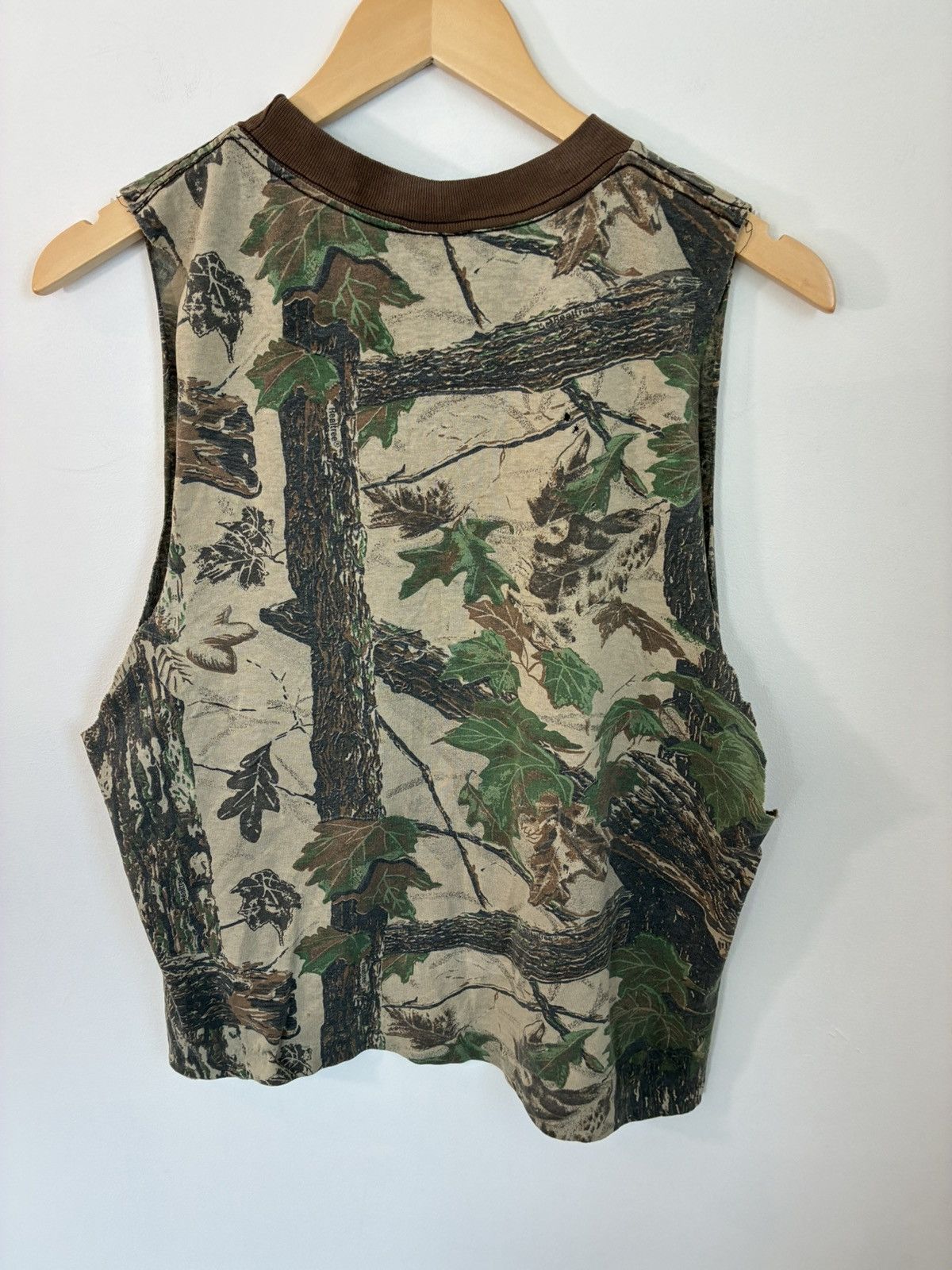 Vintage Vintage Thrashed Camo Single Stitch Cut Off Tee Size US L / EU 52-54 / 3 - 5 Thumbnail