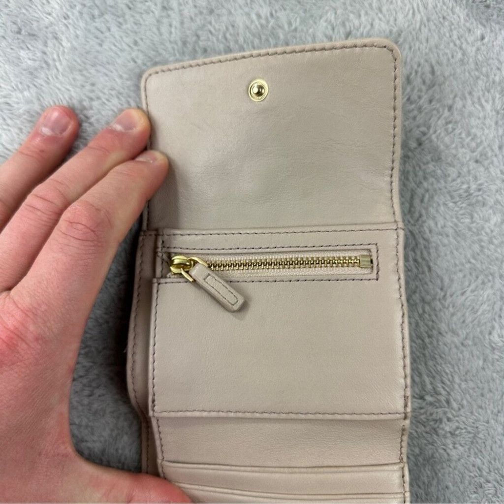 Tory Burch Tory Burch Mini Flap Wallet Leather Bedrock Cream Size ONE SIZE - 12 Thumbnail