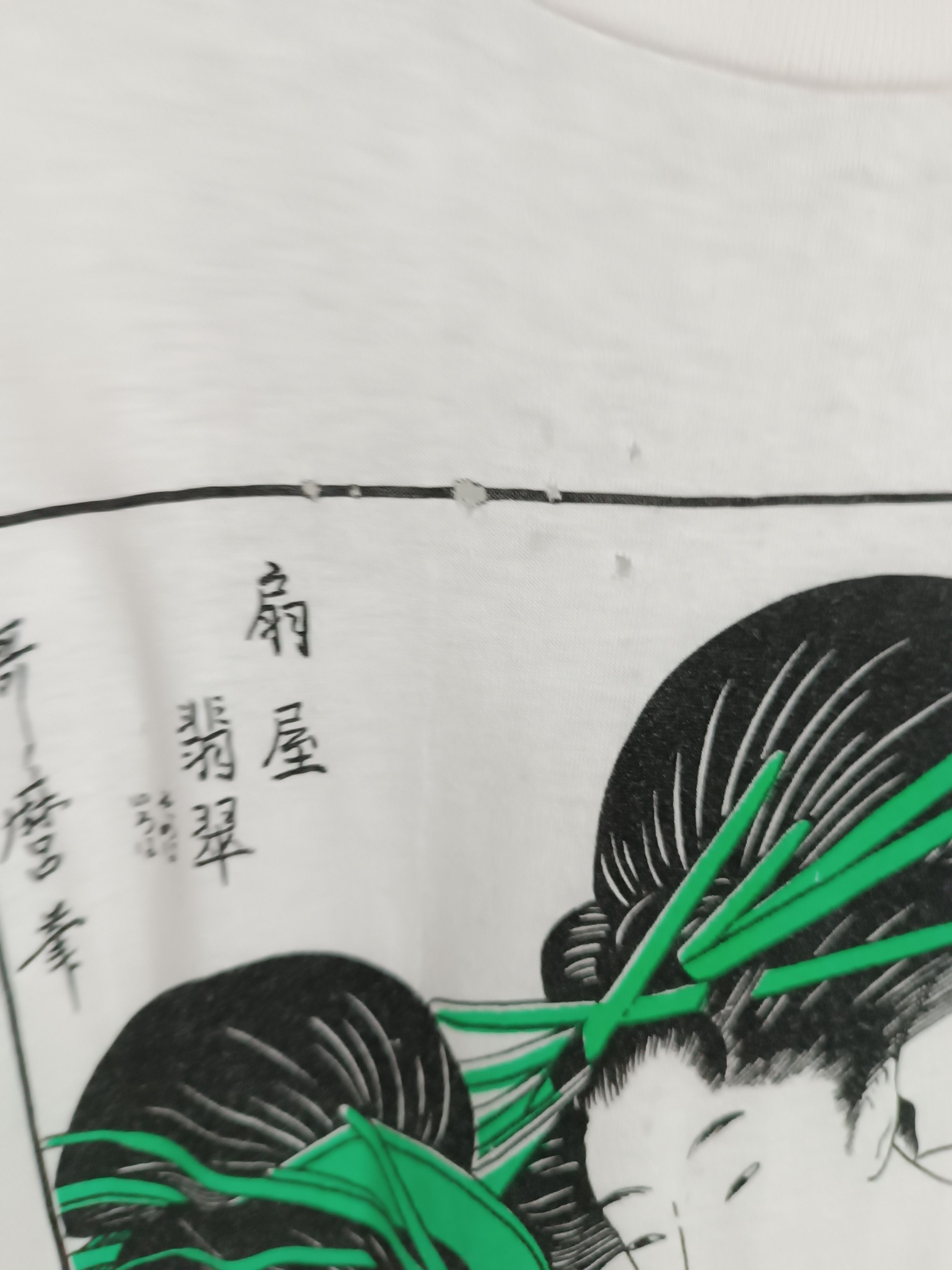 Japanese Brand VINTAGE 90'S GEISHA ARTWORK VERY RARE SUKAJAN JAPAN TEE Size US S / EU 44-46 / 1 - 12 Thumbnail