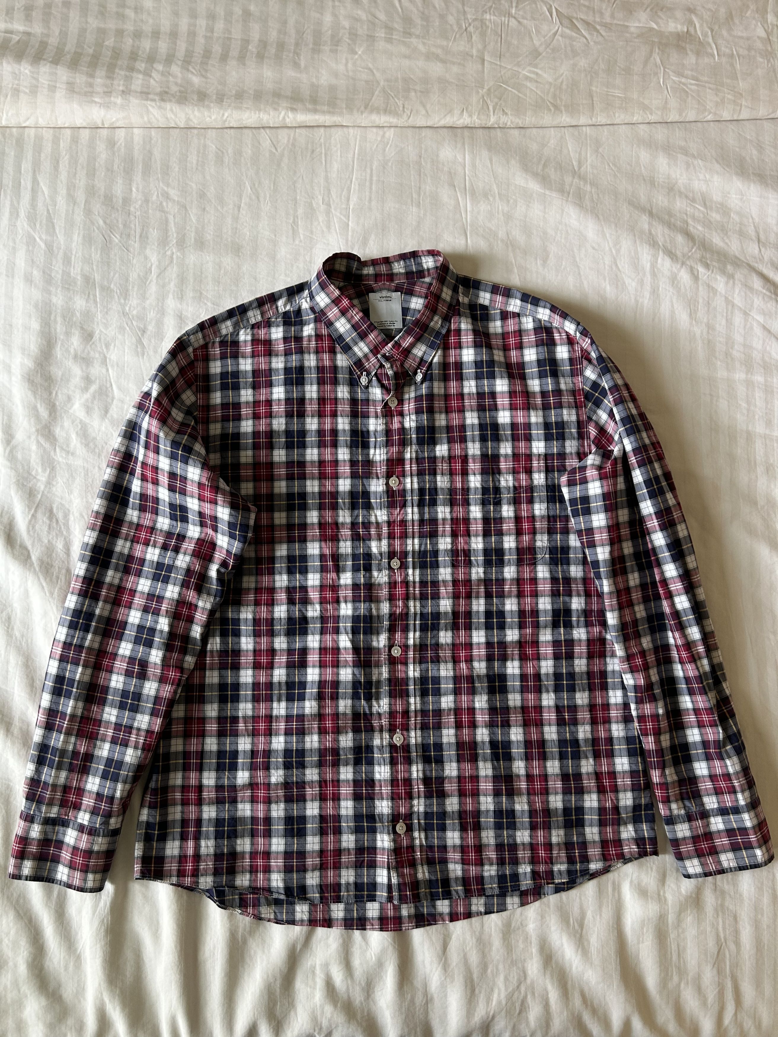 Visvim visvim plaid check button up shirt sz L Size US L / EU 52-54 / 3 - 2 Thumbnail