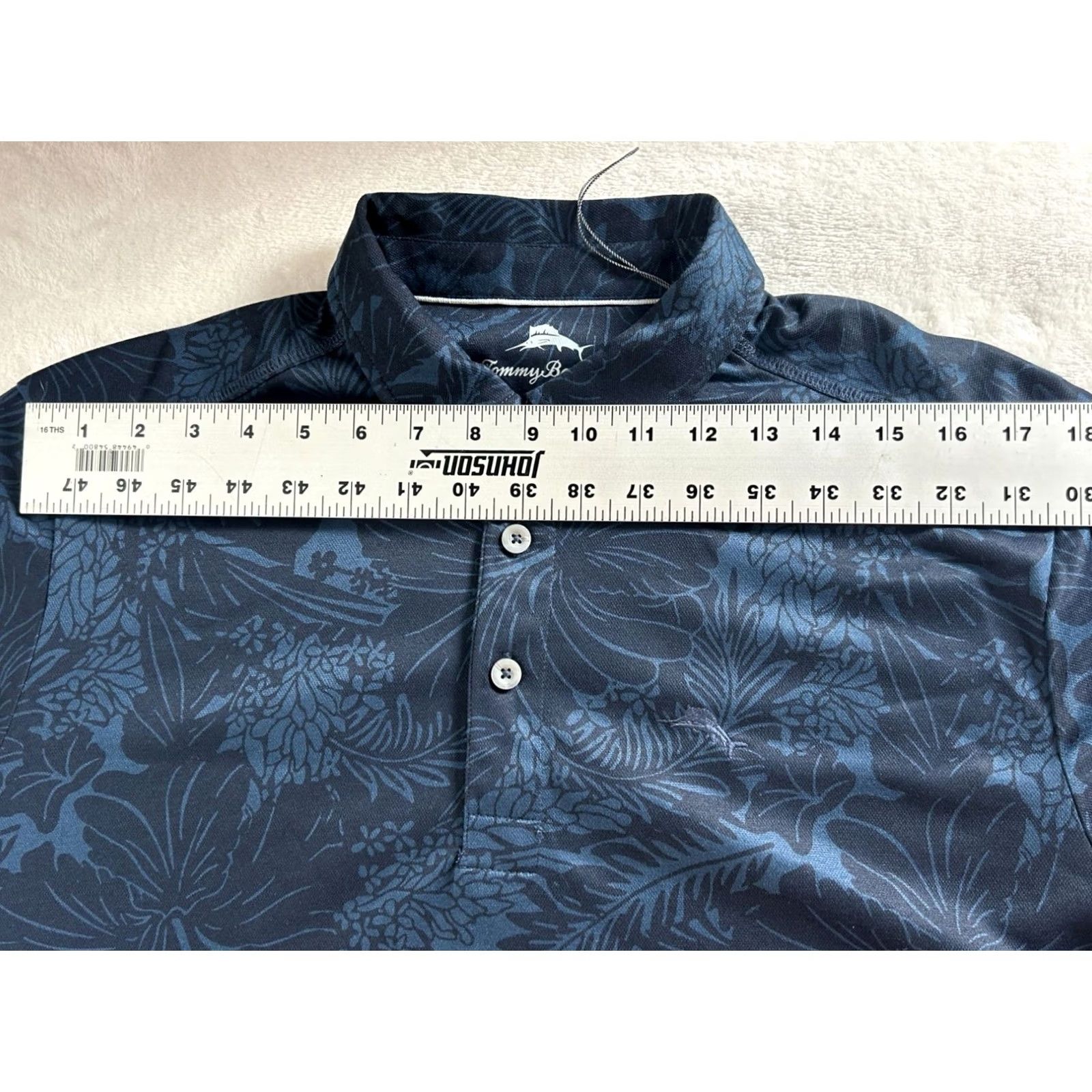 Tommy Bahama Tommy Bahama Mens Polo Shirt Blue Floral Palm Leaves Short Sleeve Medium NS NWOT Size US M / EU 48-50 / 2 - 6 Thumbnail