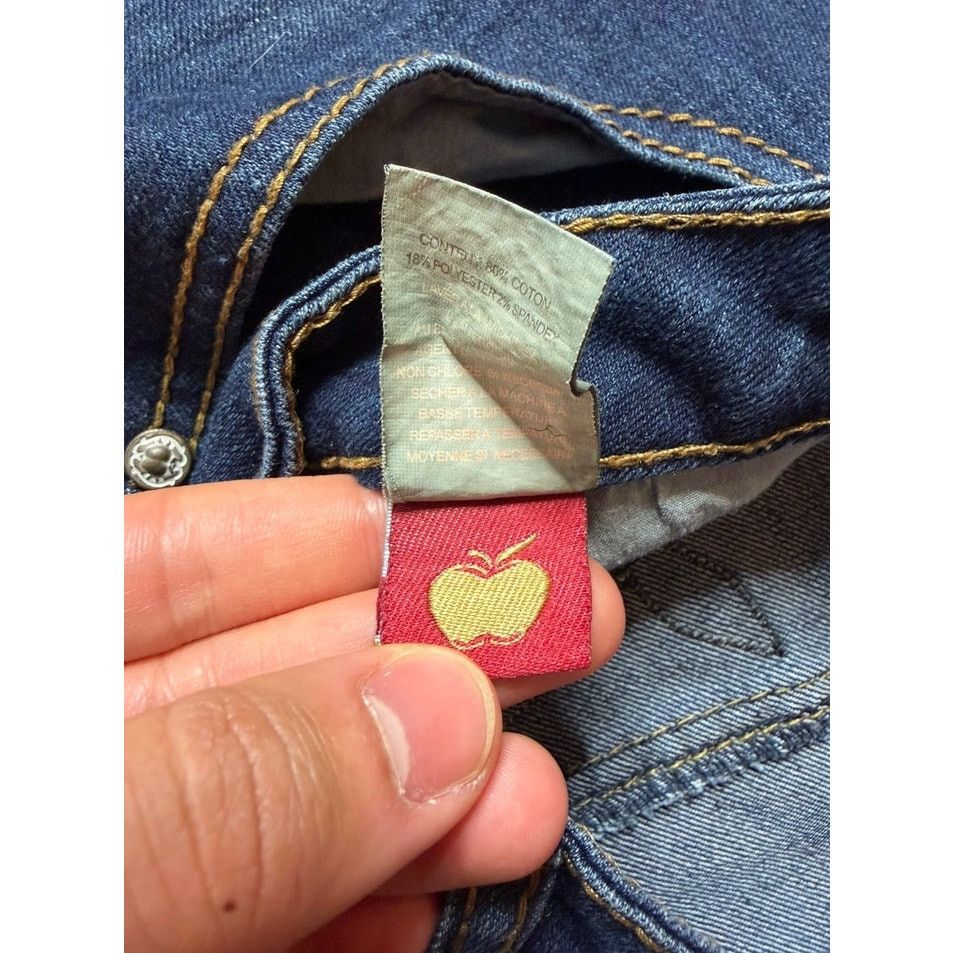Apple × Vintage Vintage Y2k Apple Bottoms Embroidered Jeans Plus Size 22 Size 22" - 12 Thumbnail