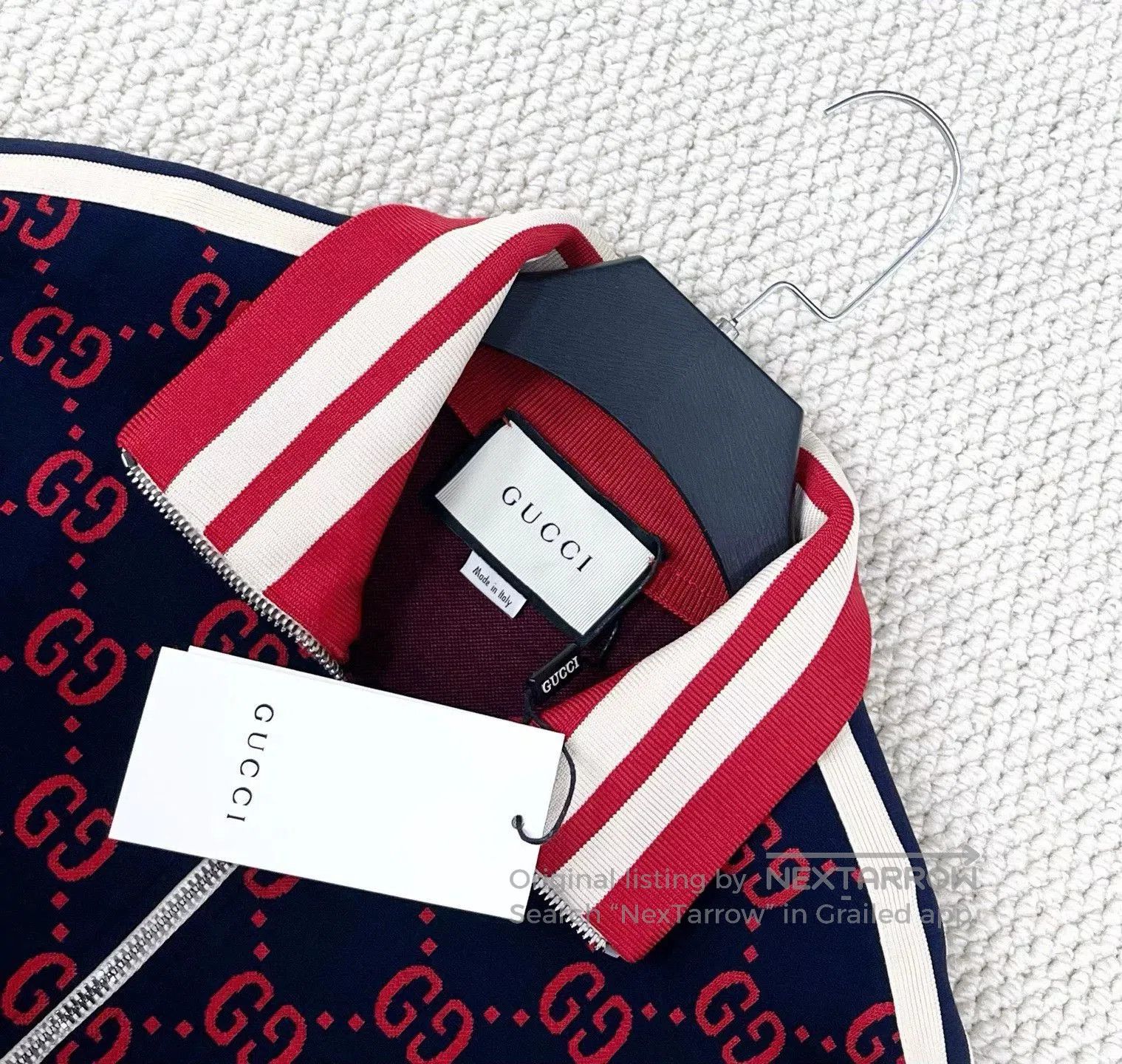 Gucci gucci knit zip jacket with logo pattern. Size US XXL / EU 58 / 5 - 3 Thumbnail