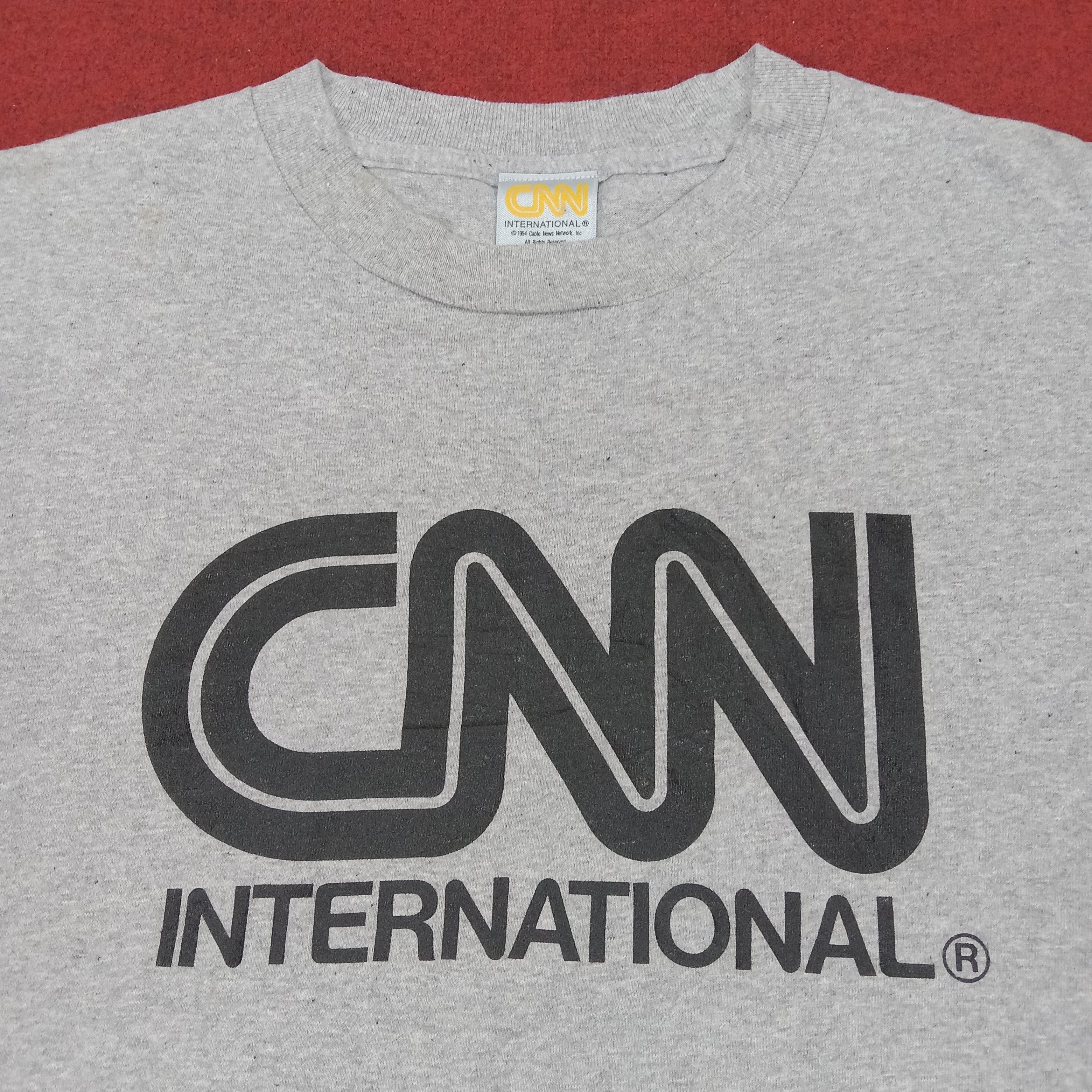 Vintage CNN International Center Logo Design Vintage Tshirt Size US L / EU 52-54 / 3 - 2 Thumbnail