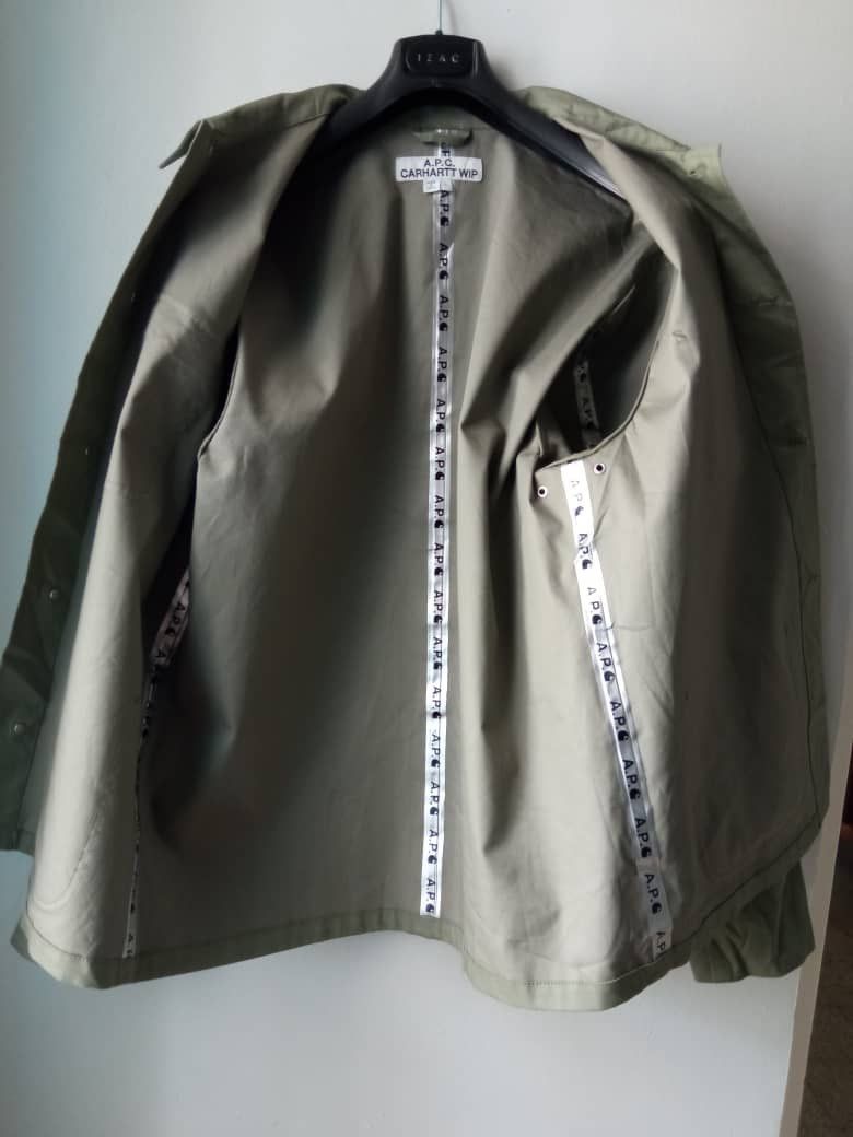 A.P.C. × Carhartt Wip A.P.C. x Carhartt WIP Mishiguene Jacket Kaki Size US L / EU 52-54 / 3 - 3 Thumbnail