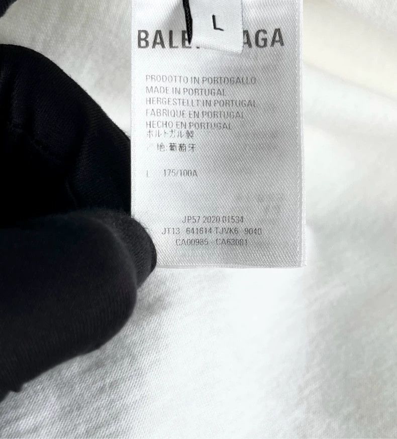 Balenciaga Balenciaga White Marathon Running Pattern Letter Logo Dest Size US L / EU 52-54 / 3 - 3 Thumbnail
