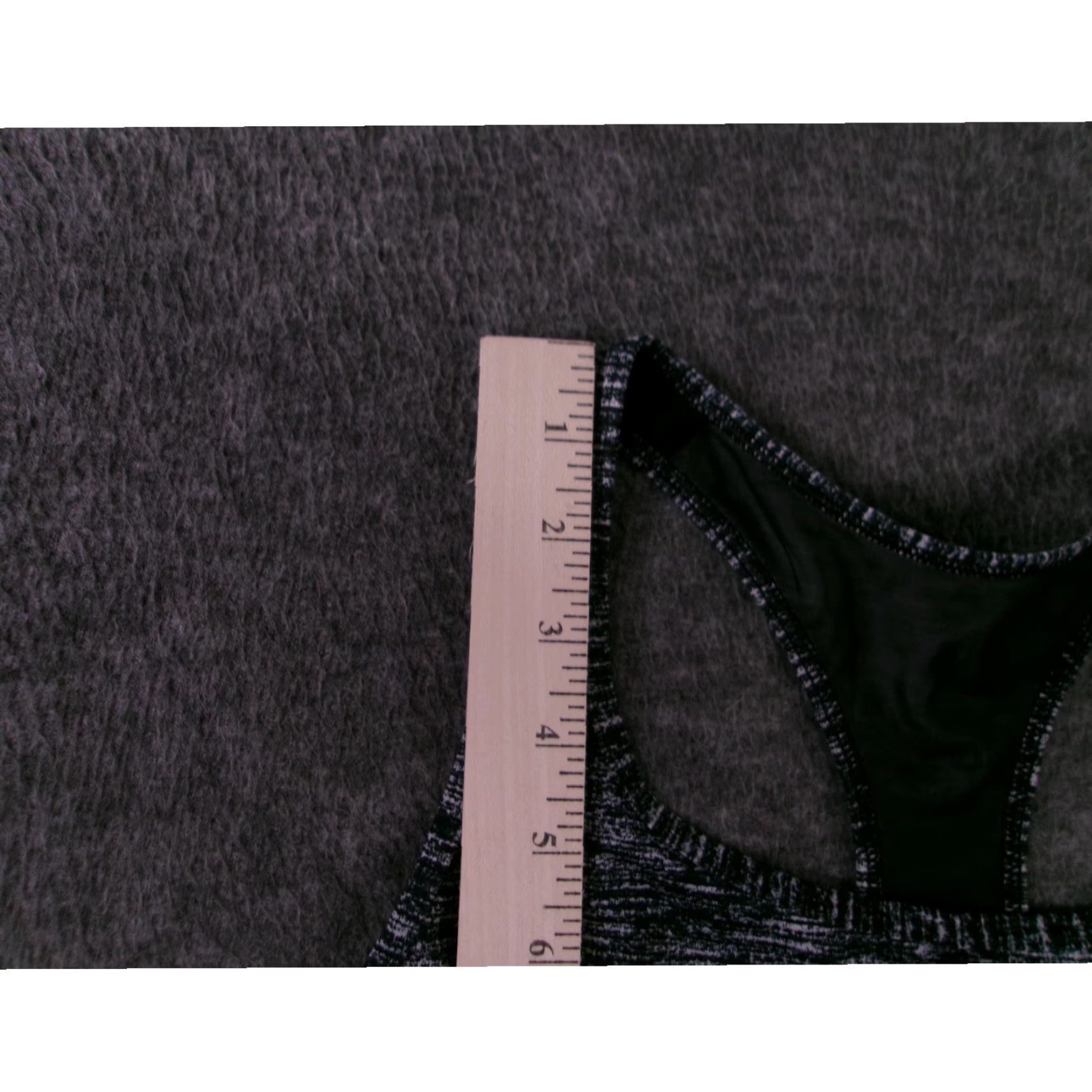 Victoria's Secret Victoria's Secret Sports Bra Womens Medium Gray Marled Victoria Sport Athleisure Active Yoga Racerback Wireless Full Coverage Size ONE SIZE - 4 Thumbnail