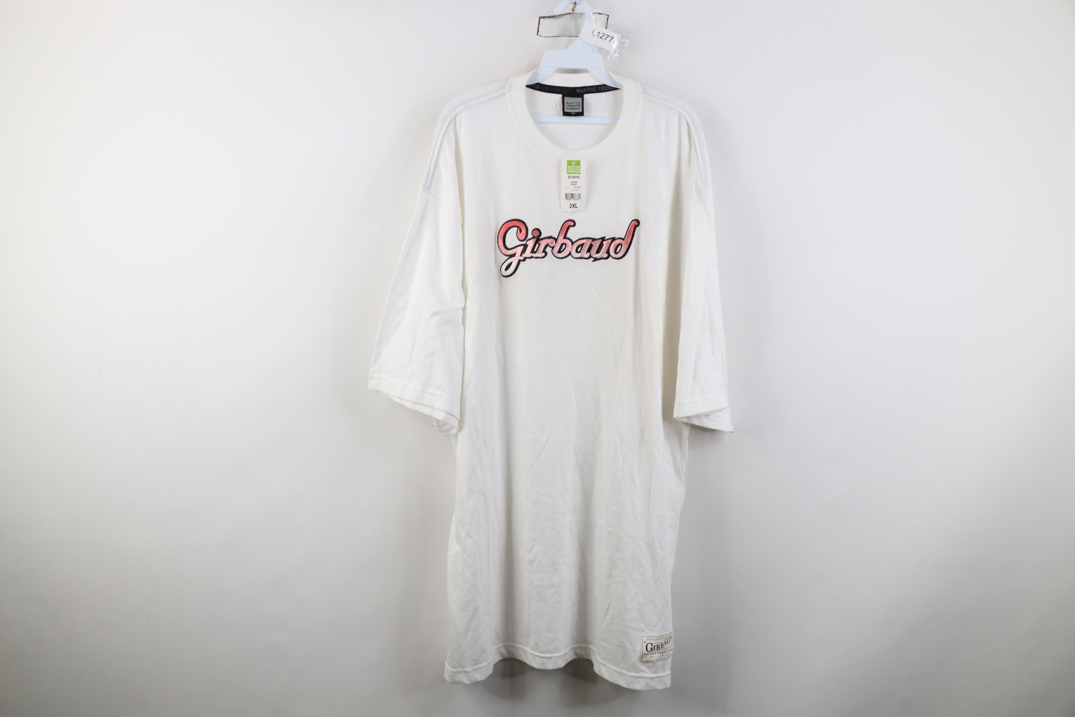 Marithe + Francois Girbaud Deadstock Vintage 90s Marithe Francois Girbaud Spell T-Shirt Size US XXL / EU 58 / 5 - 1 Thumbnail