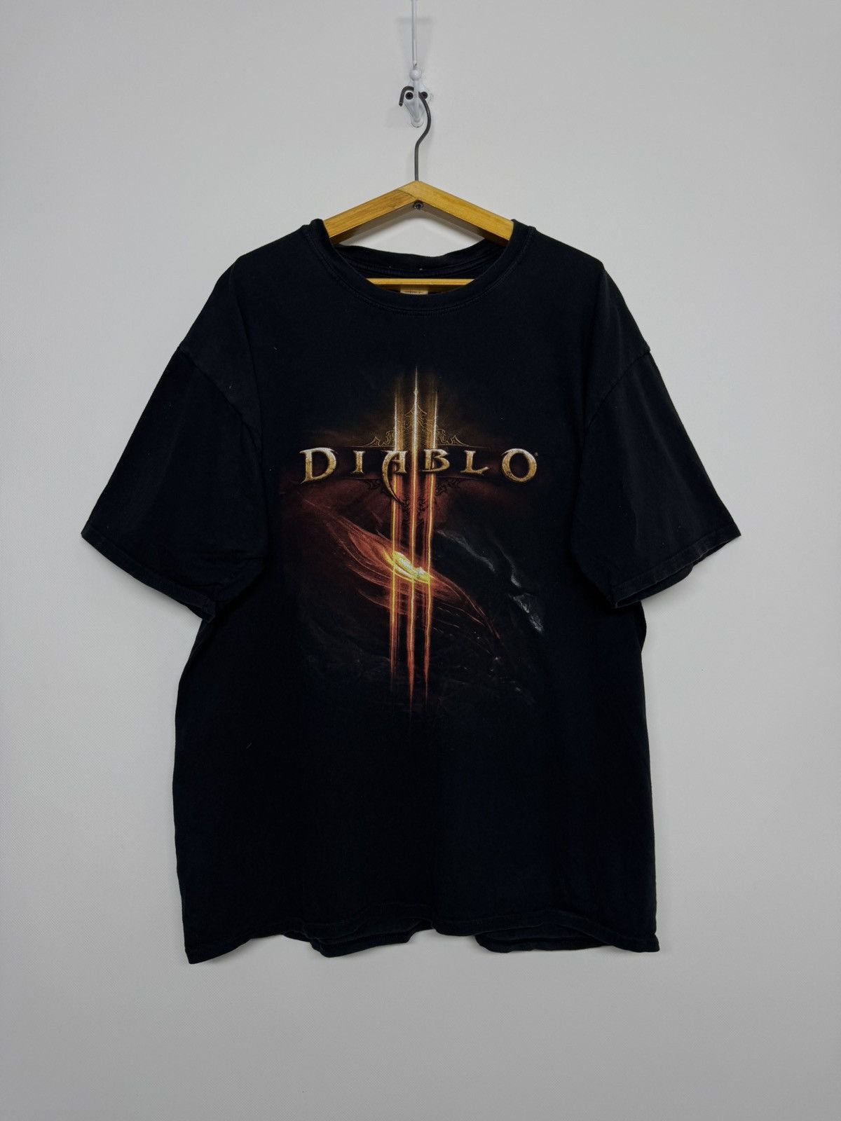 Gildan Vintage Y2k Diablo T Shirt Size US XL / EU 56 / 4 - 3 Thumbnail