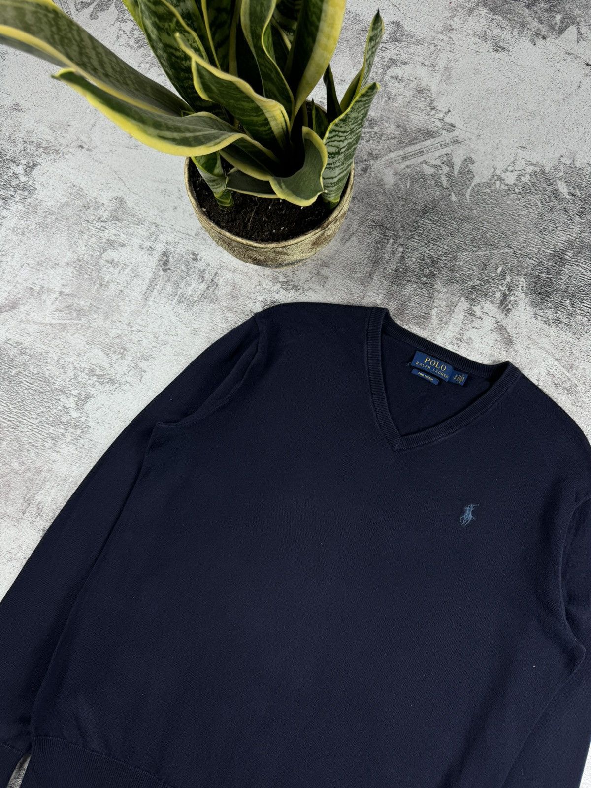Polo Ralph Lauren Polo Ralph Lauren Knited V-Neck Old Money Sweater Pullover Size US S / EU 44-46 / 1 - 4 Thumbnail