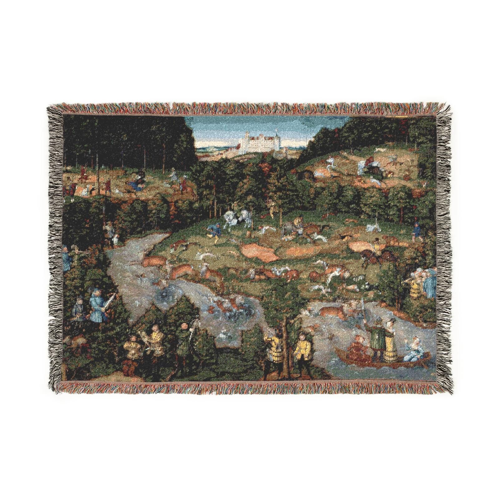 Other hunts on the prairie woven tapestry blanket | Grailed