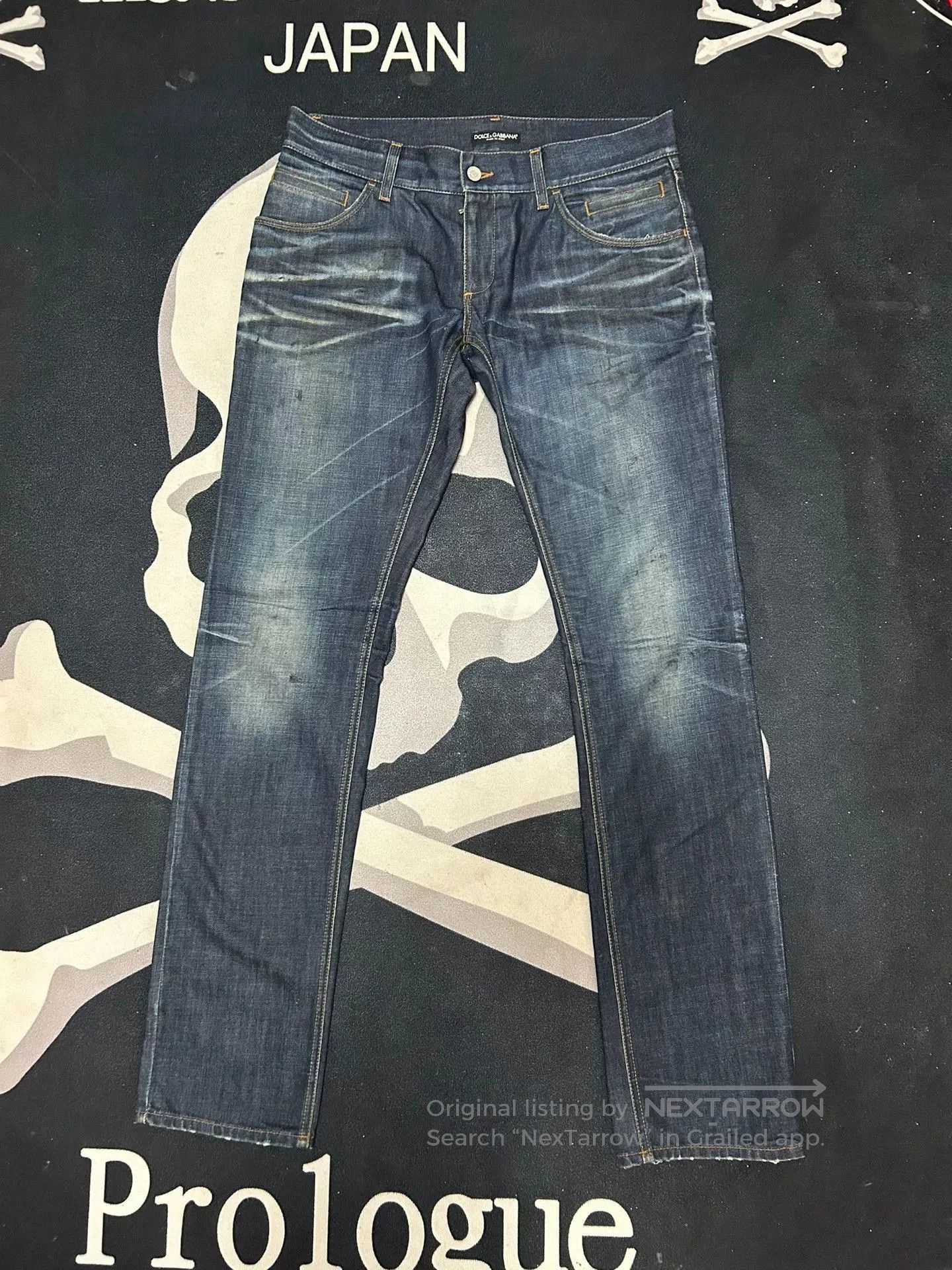 Dolce & Gabbana Men's Distressed Jeans.