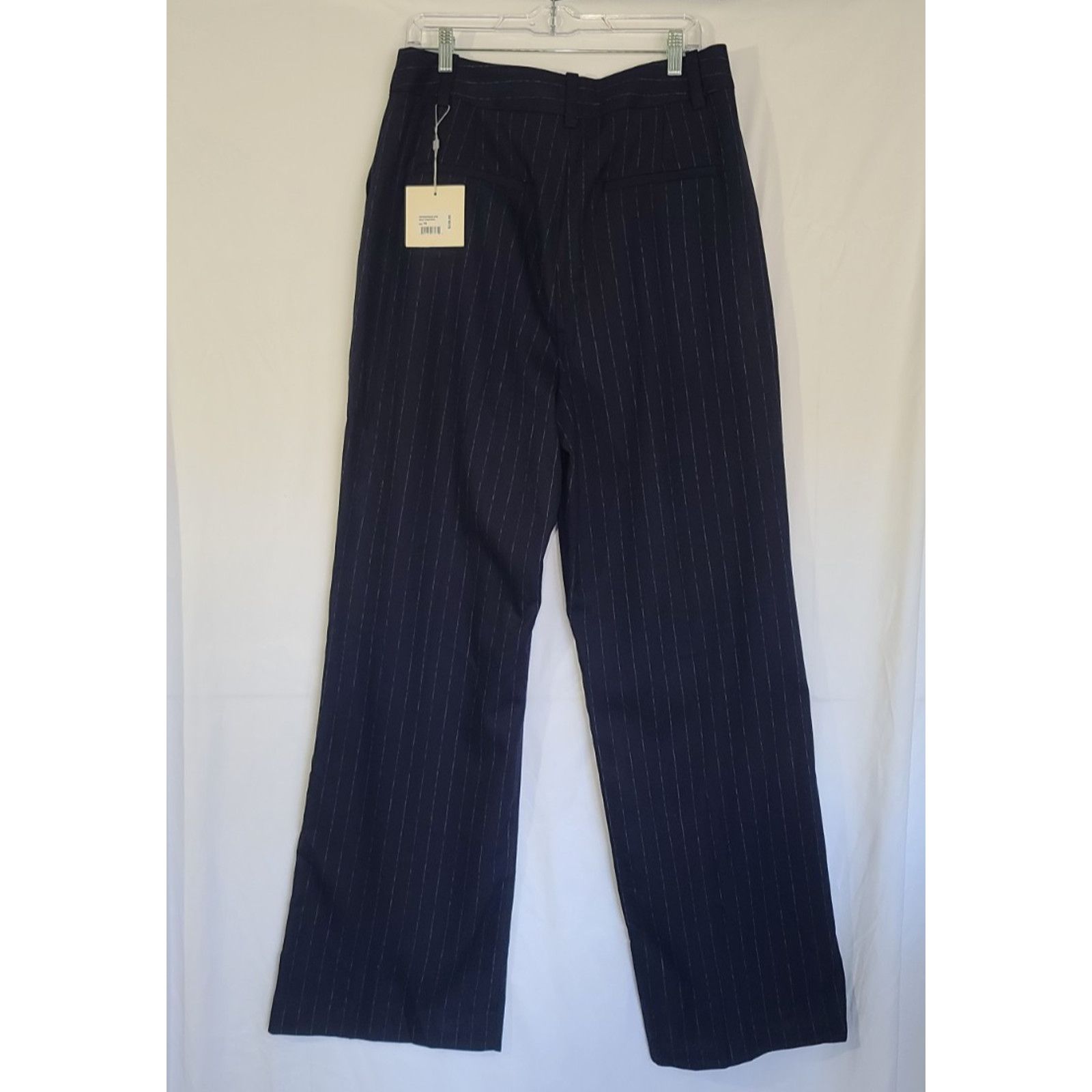 Other New W/Tag Favorite Daughter Designer Navy Pinstripe Pants 14 Size 36" / US 14 / IT 50 - 8 Thumbnail