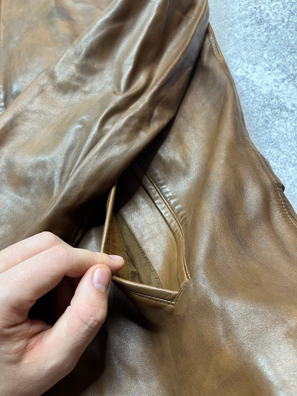 Ralph Lauren Purple Label Ralph Lauren Purple Label Leather Zip Jacket Size US M / EU 48-50 / 2 - 21 Thumbnail