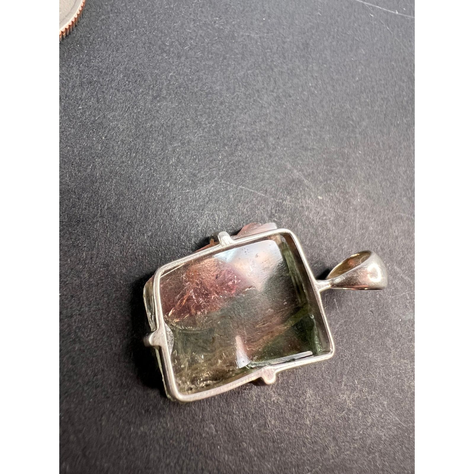 Other NEW watermelon tourmaline sterling silver pendant 2.52 grams Size ONE SIZE - 3 Thumbnail