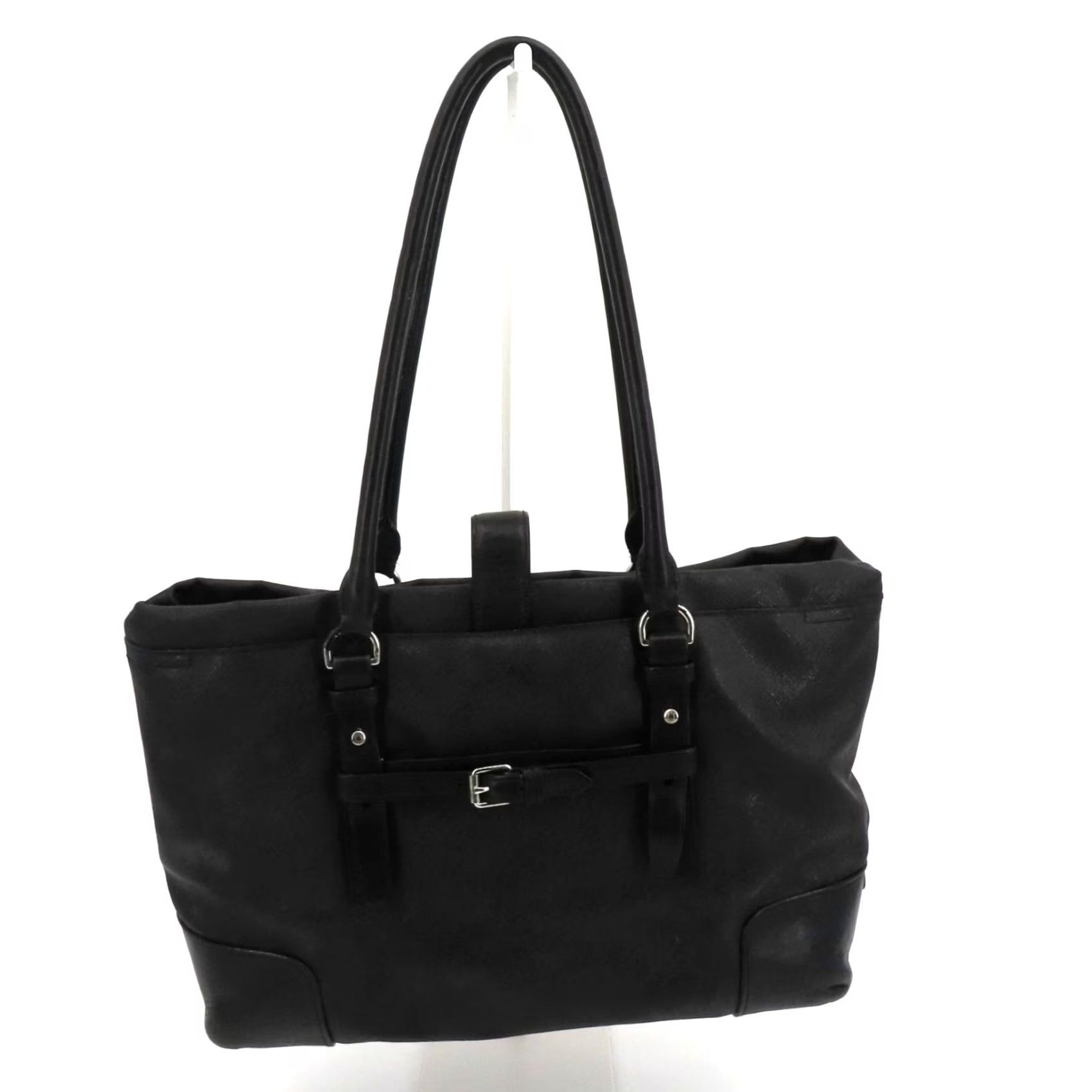 Tumi Tumi Villa Turin Tote Handbag Purse Bag Black Canvas Work Travel Commute Laptop Bag 73105D2 Size ONE SIZE - 7 Thumbnail