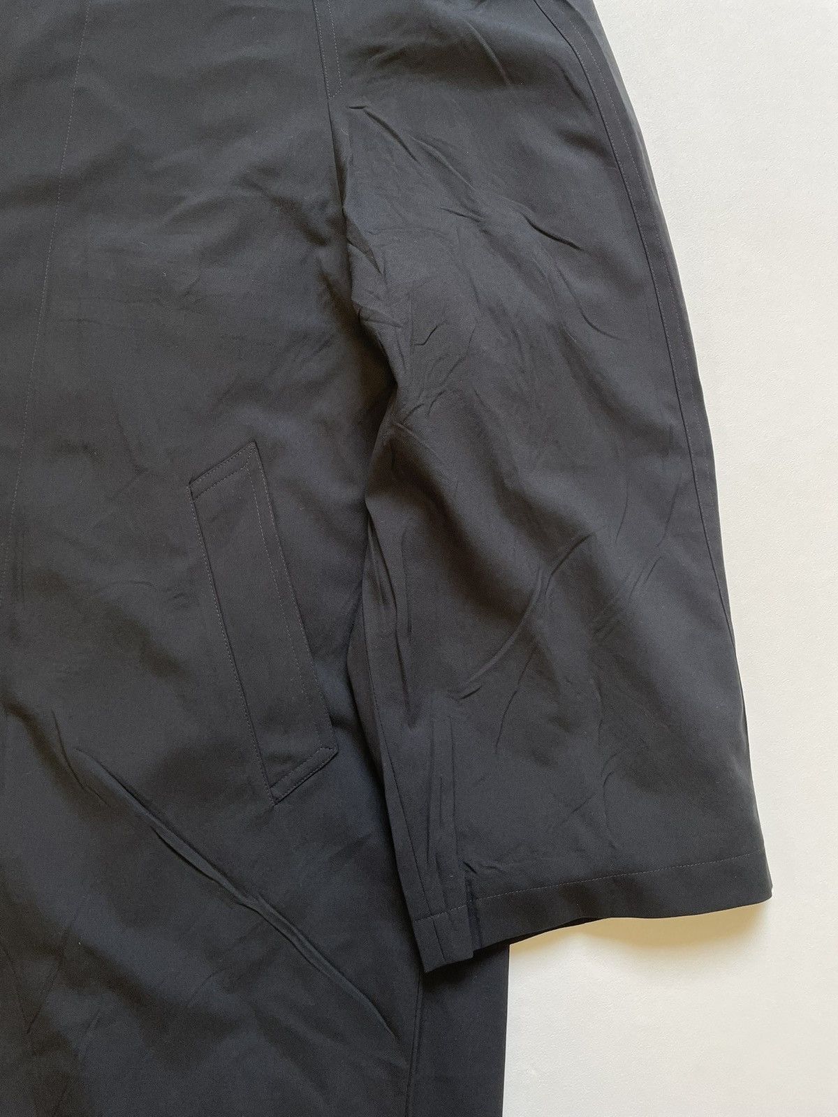 Balenciaga S/S 24 Black Wool Hooded Cloak Jacket Size US XL / EU 56 / 4 - 9 Thumbnail