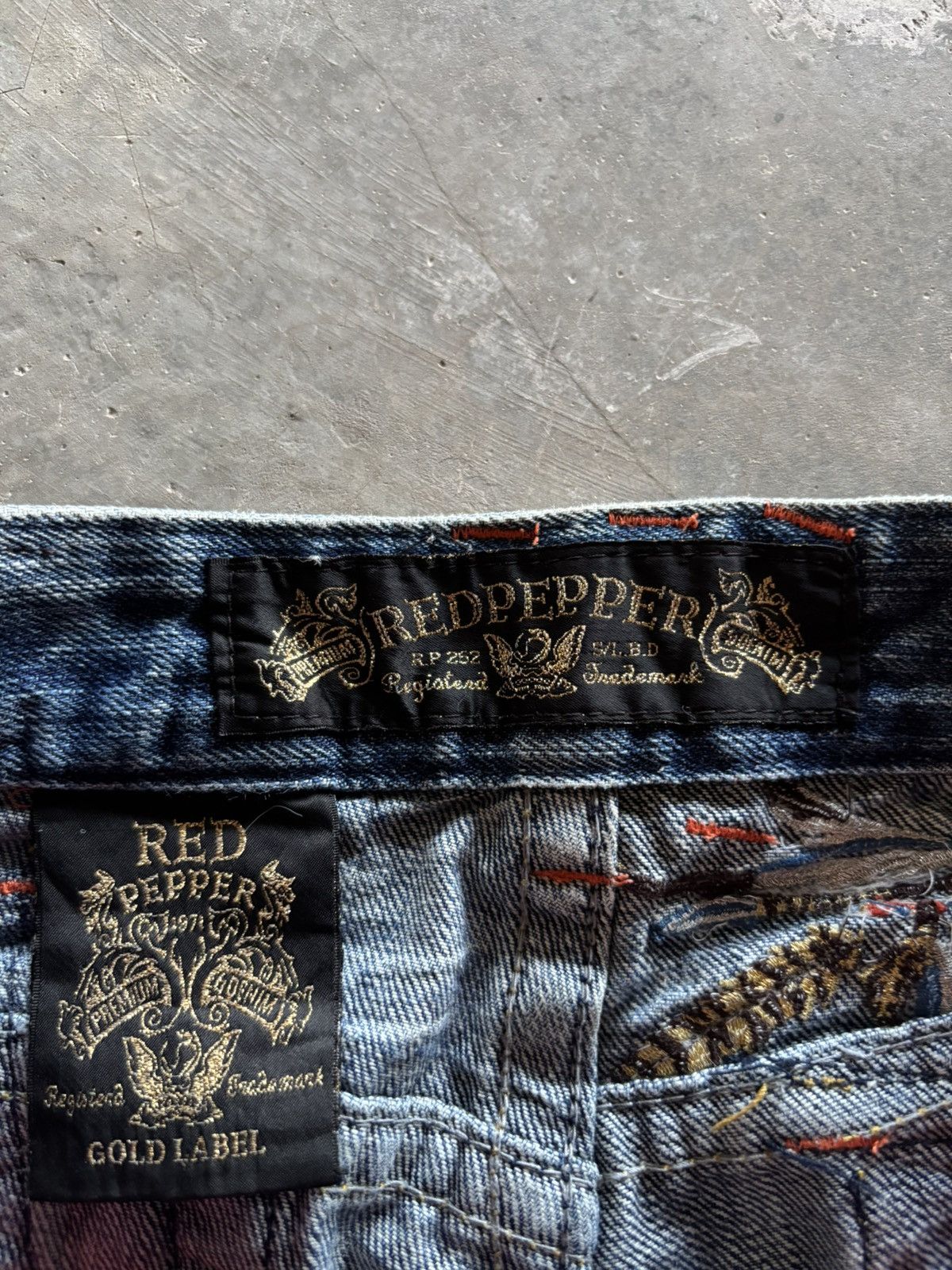Hysteric Glamour RED PEPPER flare low rise japanese denim faded whiskered Size US 28 / EU 44 - 5 Thumbnail