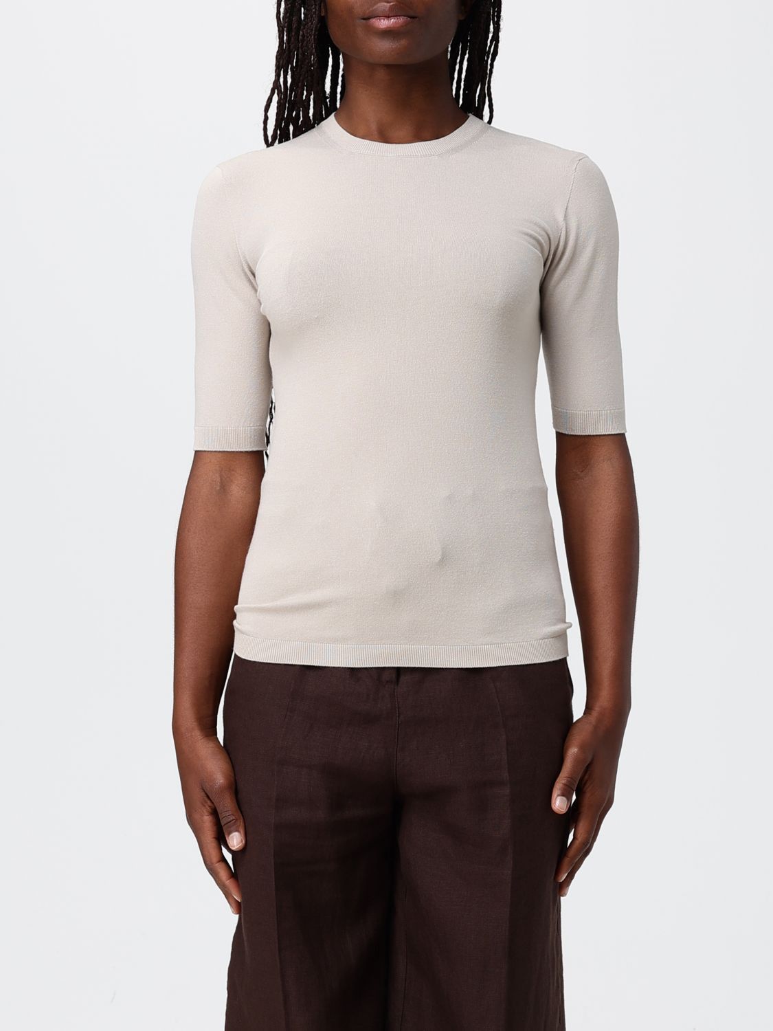 Max Mara Max Mara Sweater Woman Beige Size M / US 6-8 / IT 42-44 - 1 Thumbnail