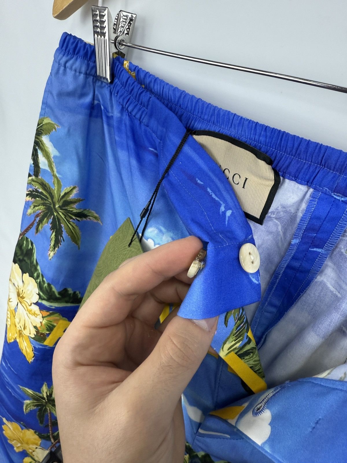 Gucci 🇮🇹 Gucci Souvenir From Los Angelis Swim High Waisted Shorts Size US 32 / EU 48 - 10 Thumbnail