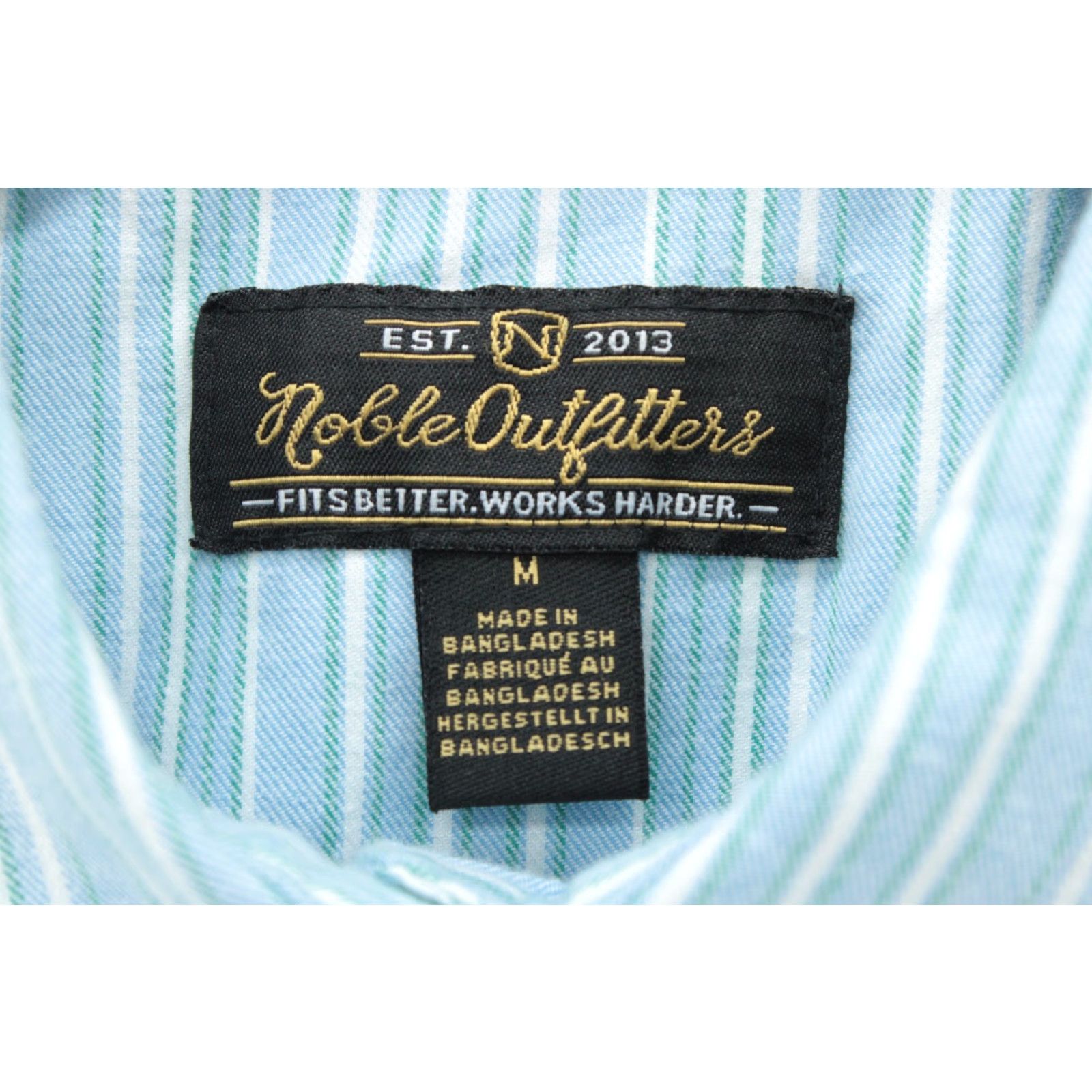 Vintage NWT Noble Outfitters Shirt Womens M Blue Striped Button-Up Sleeveless Size M / US 6-8 / IT 42-44 - 4 Thumbnail